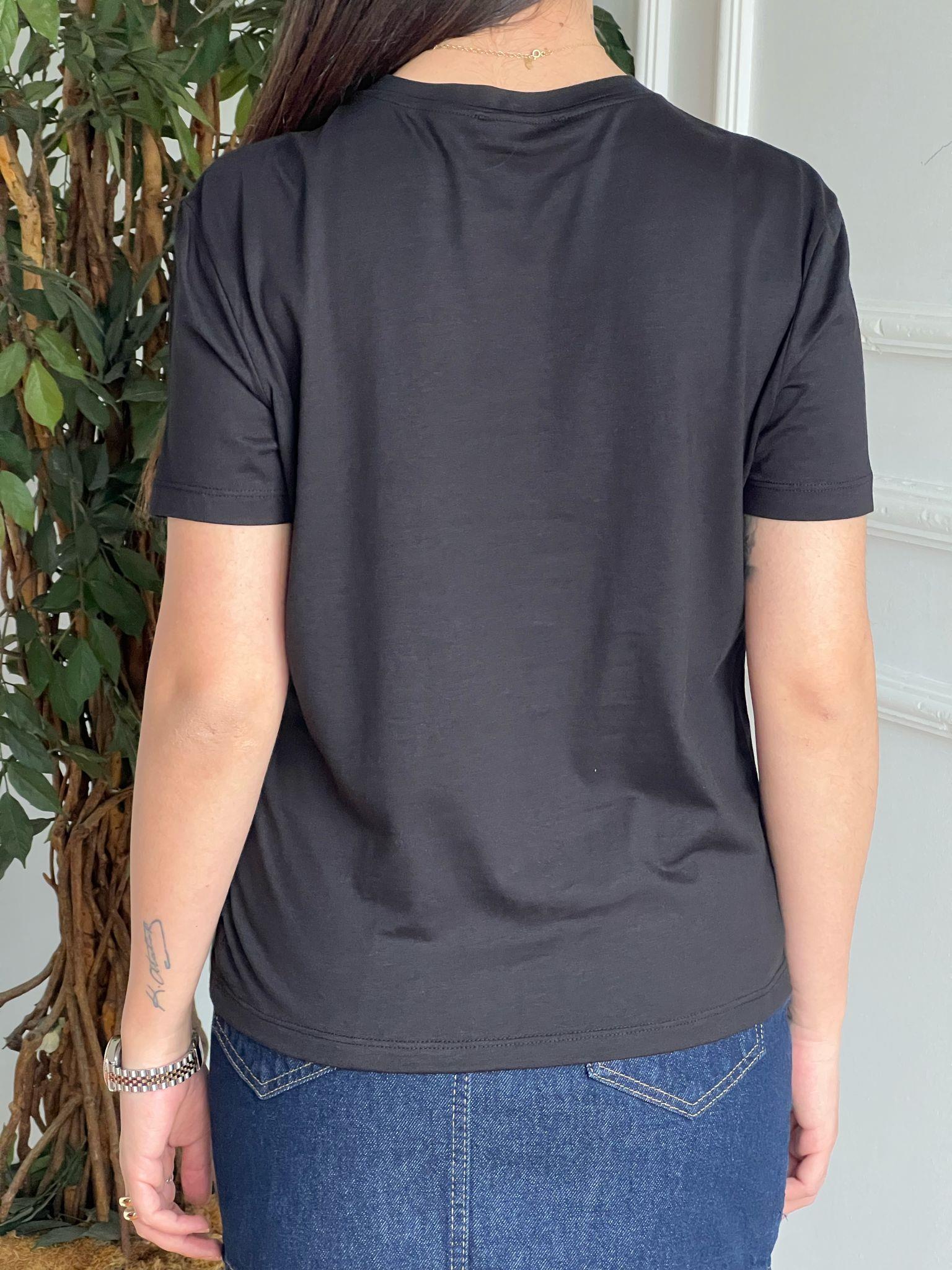 Bisiklet Yaka Tshirt 31791 Siyah