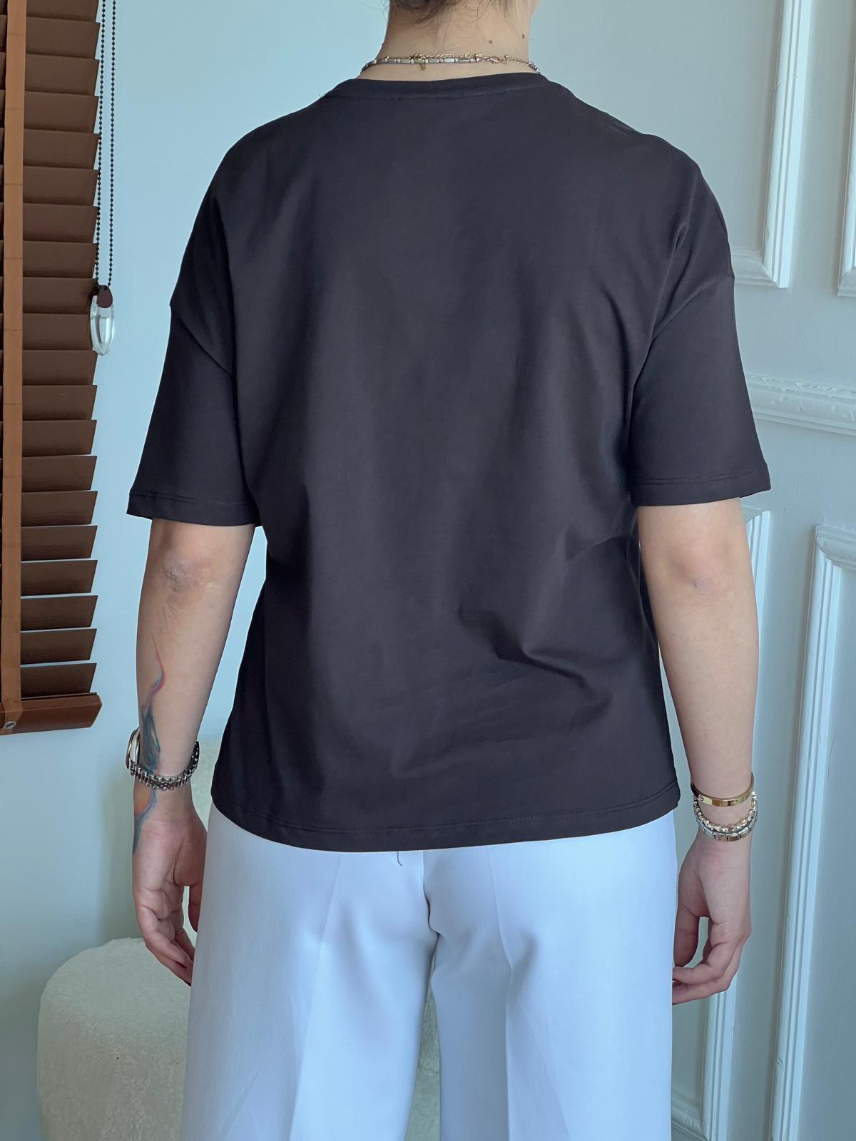 Bisiklet Yaka Tshirt 32779 Siyah