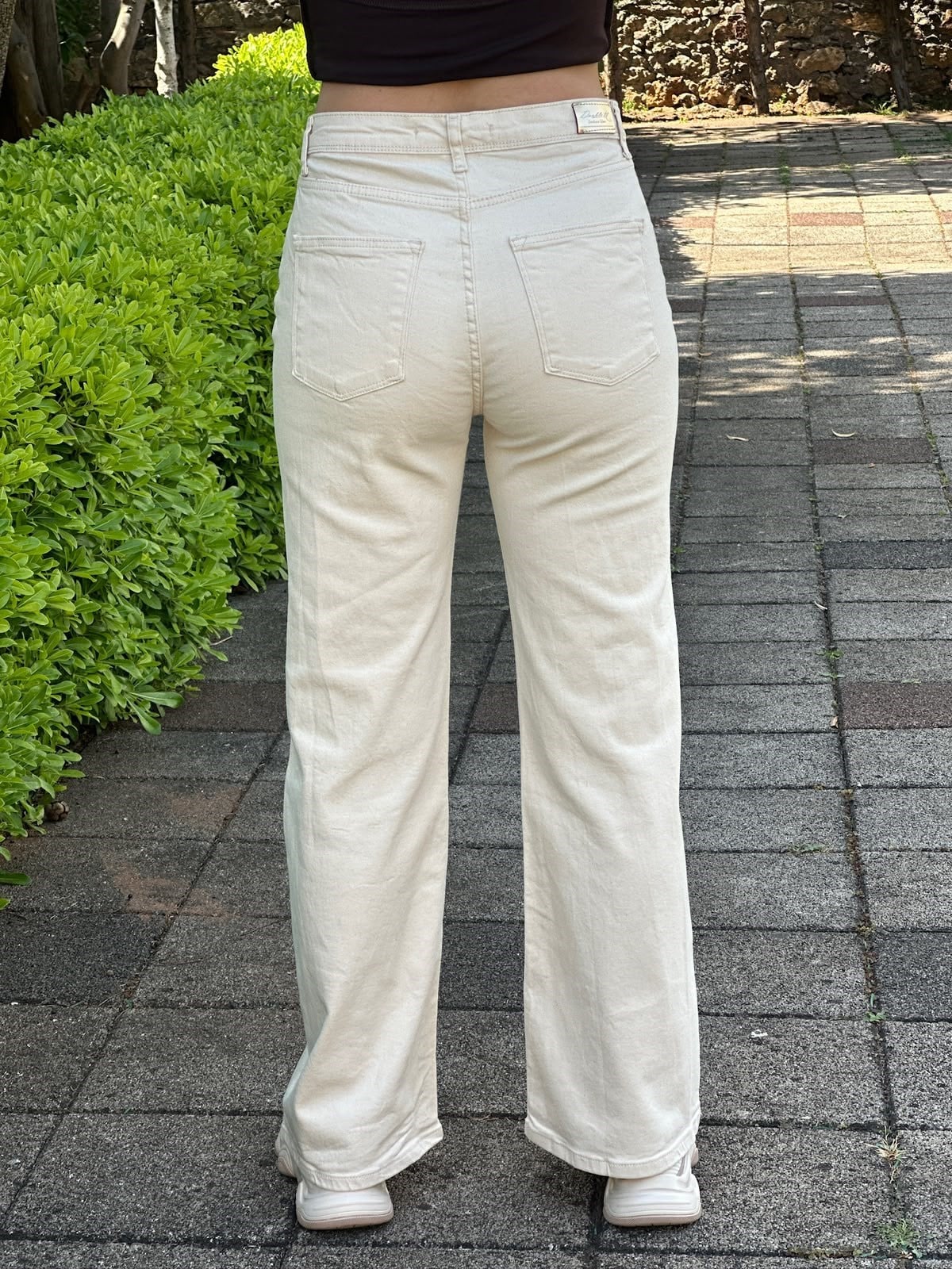 Bol Paça Pantolon 4386 Taş