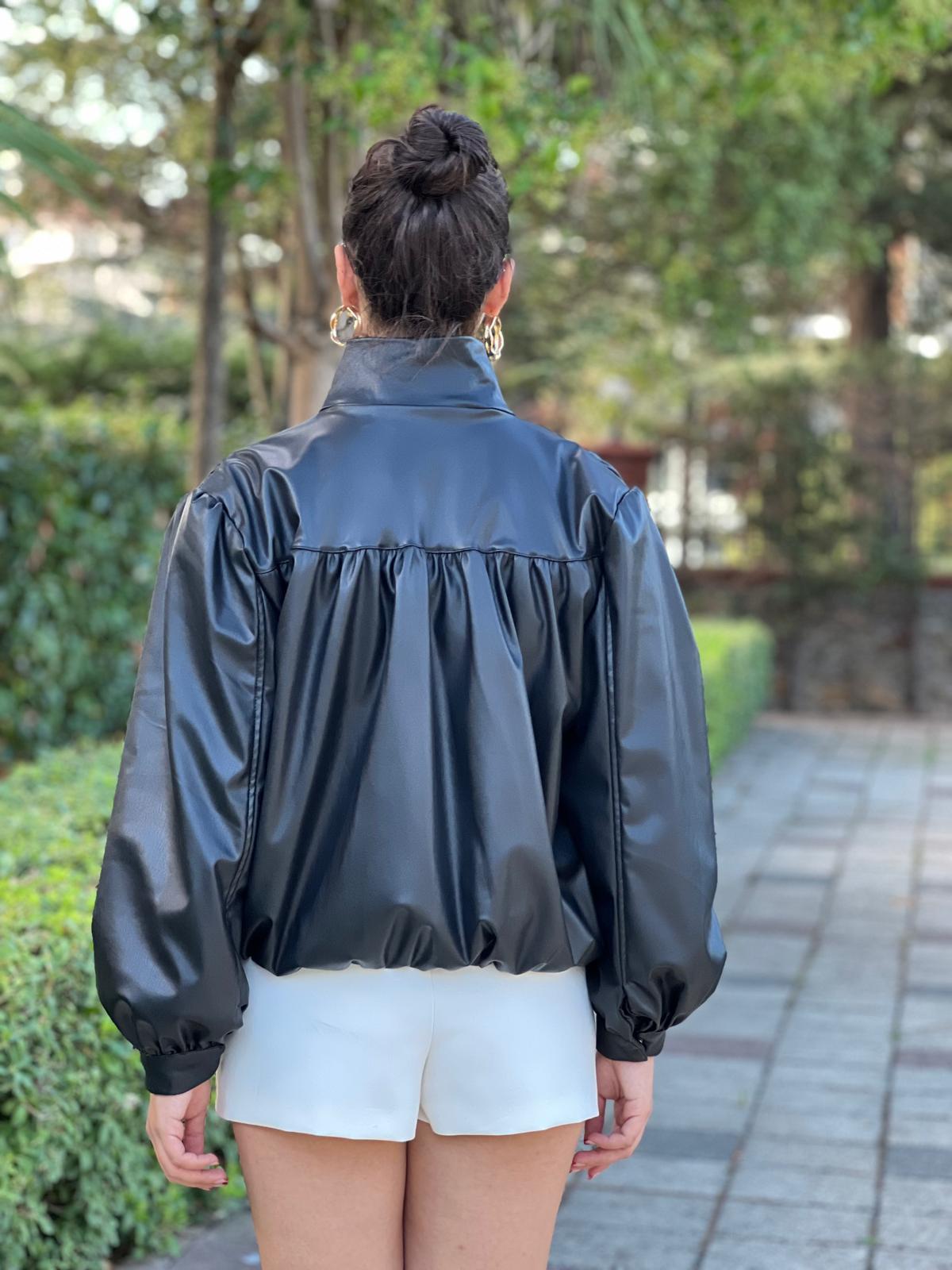 Bomber Deri Ceket 26011 Siyah