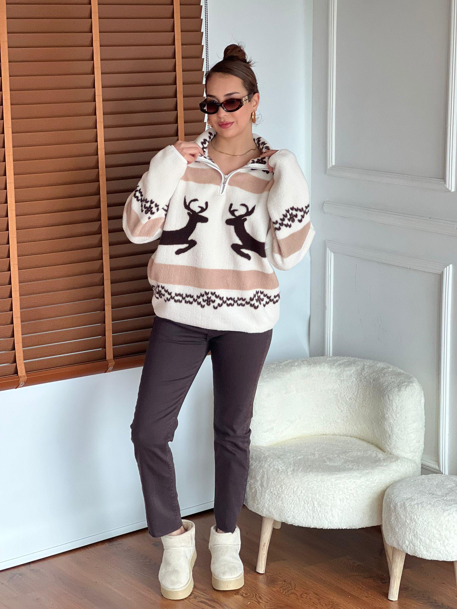 Boru Paça Pantolon 2192 Kahverengi