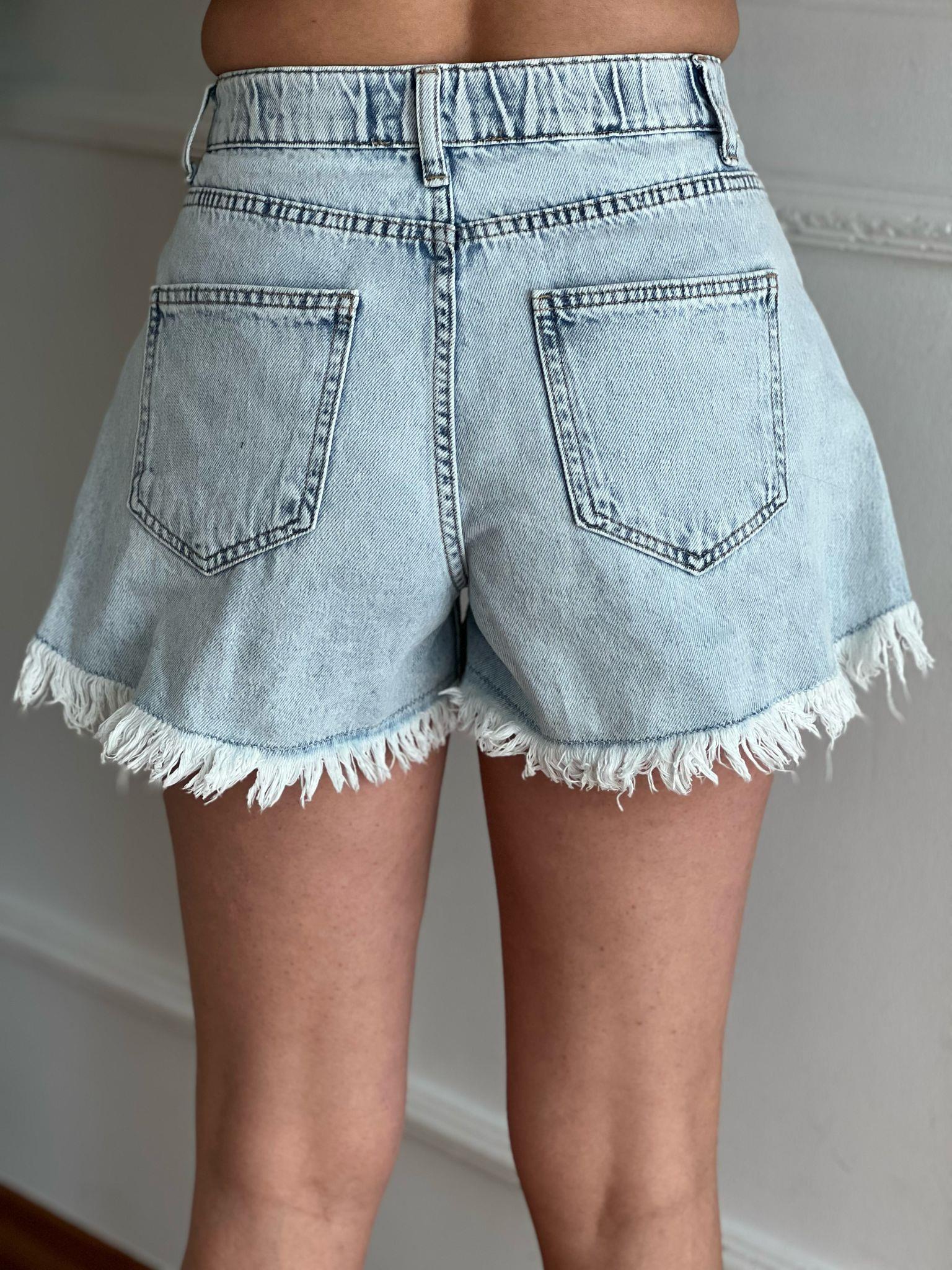 Cepli Kort Şort 25531 Açık Mavi