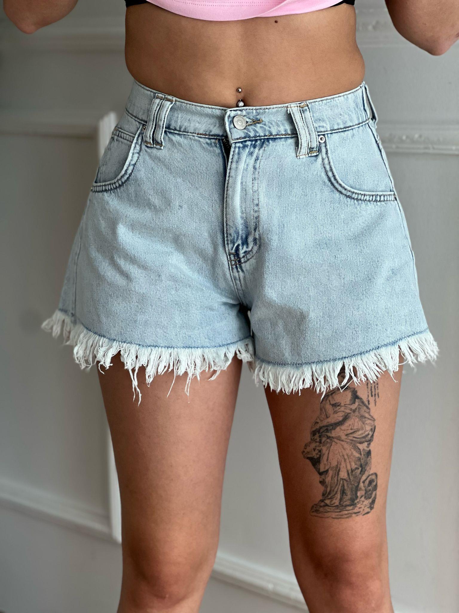 Cepli Kort Şort 25531 Açık Mavi