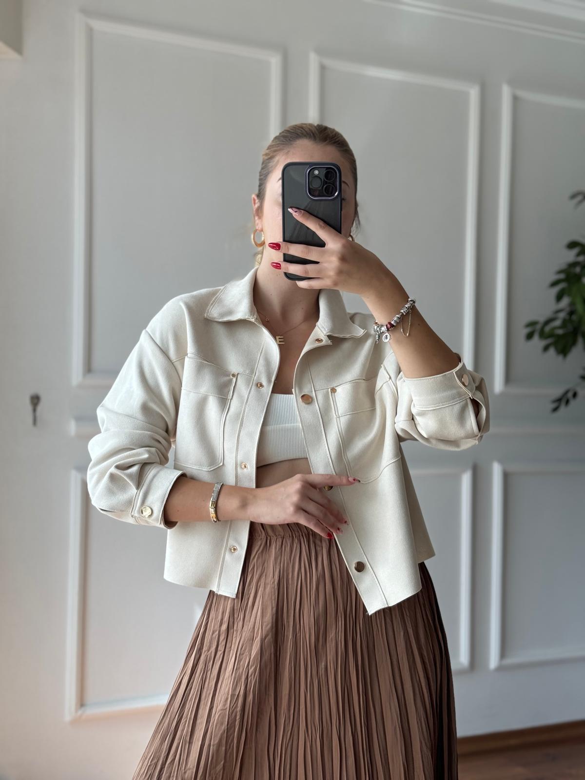 Cepli Nubuk Gömlek 2416570 Bej