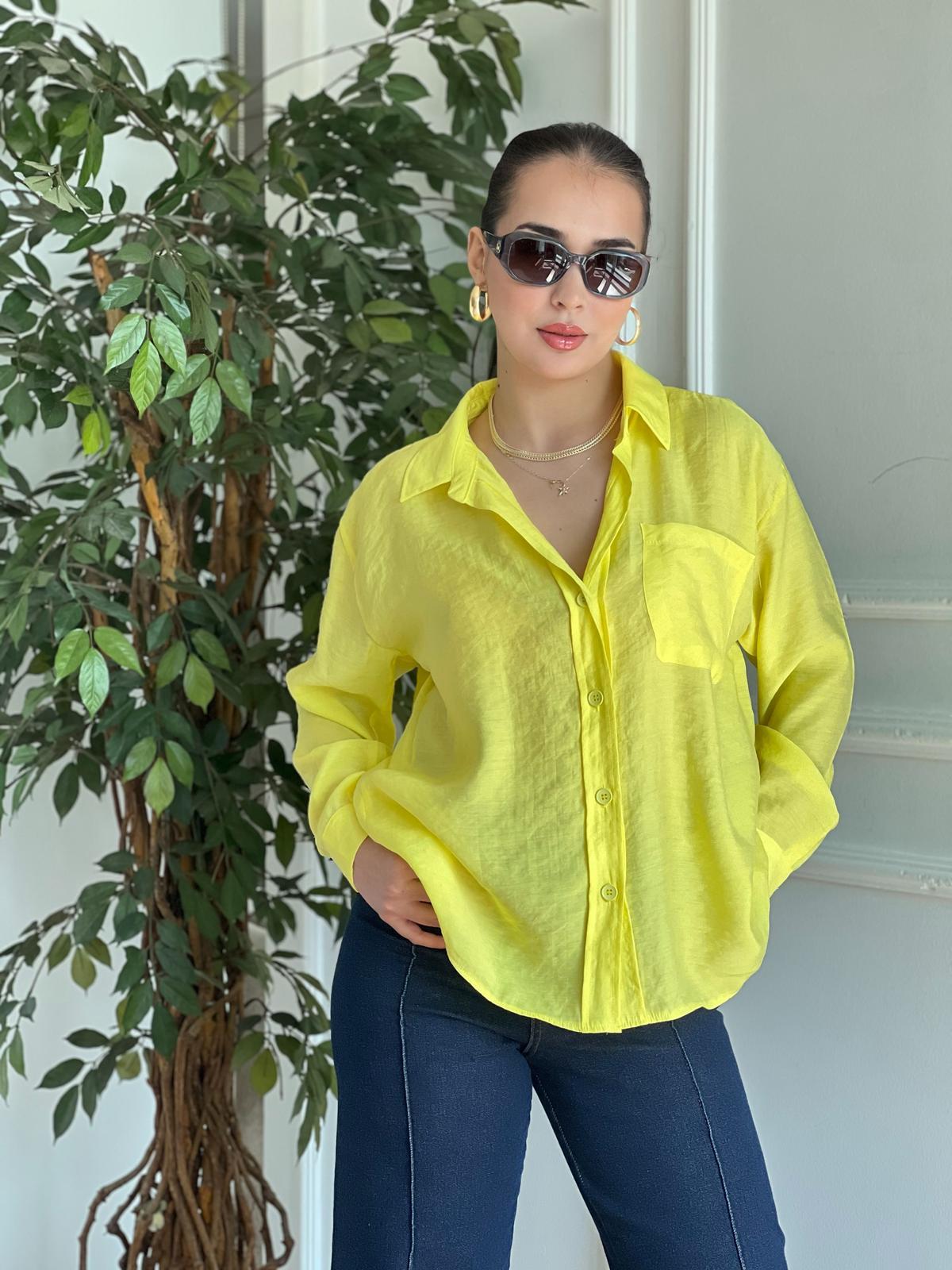 Cepli Salaş Gömlek 29624 Sarı