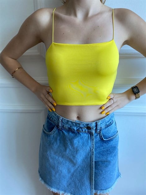 Crop Top 24049 Sarı