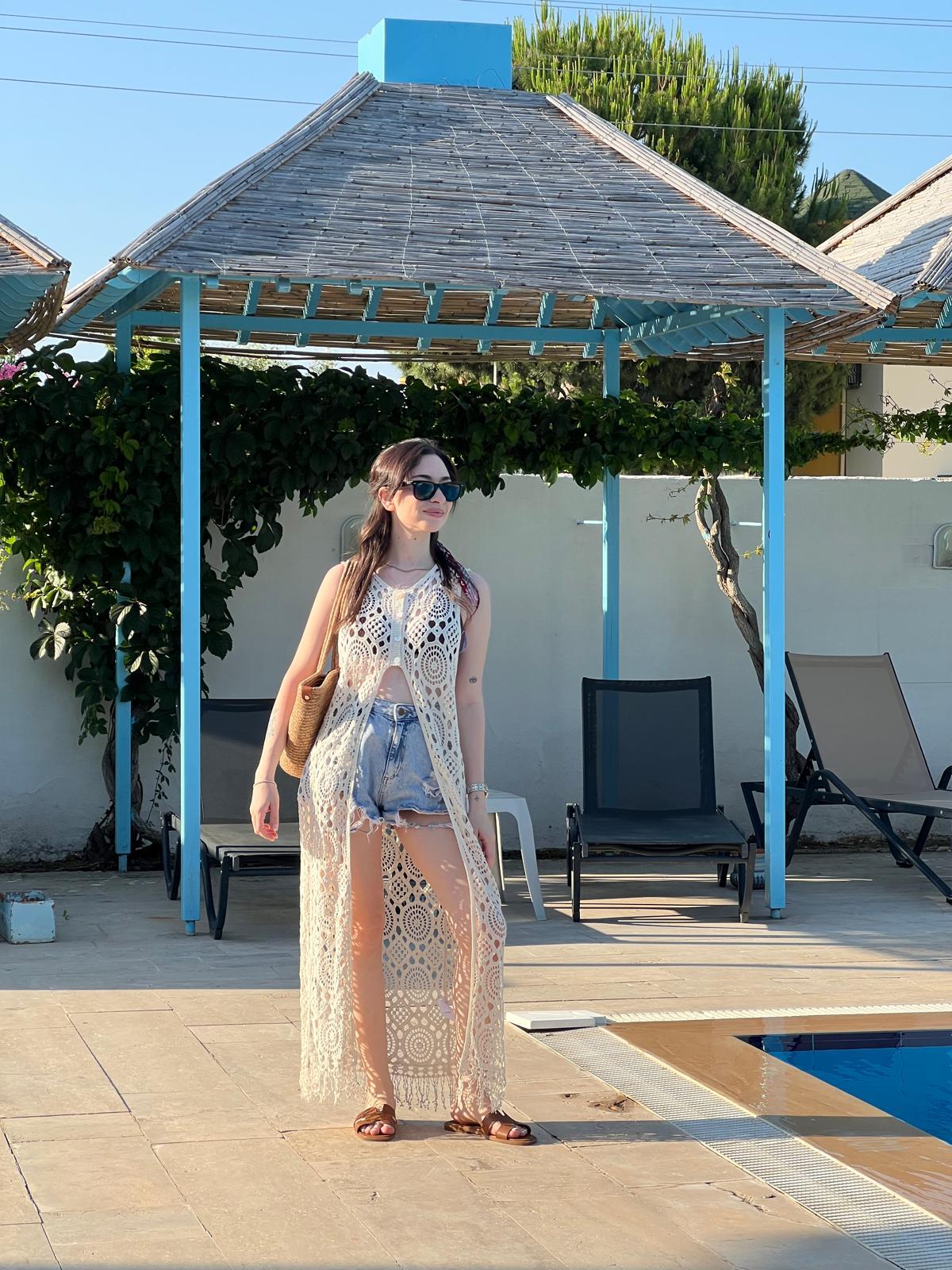 Dantel Kimono 38871 Bej