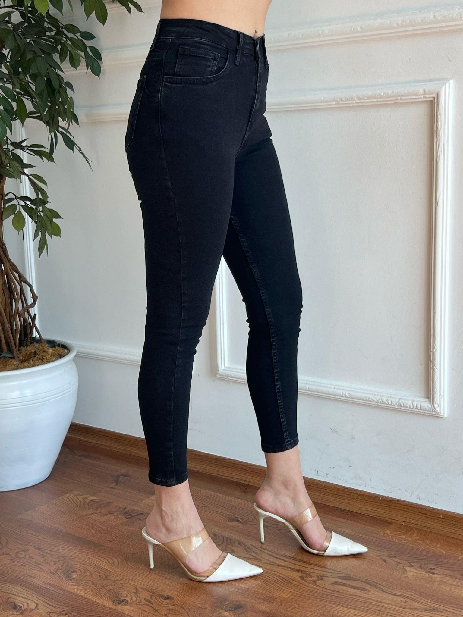 Dar Paça Pantolon 0112 Siyah