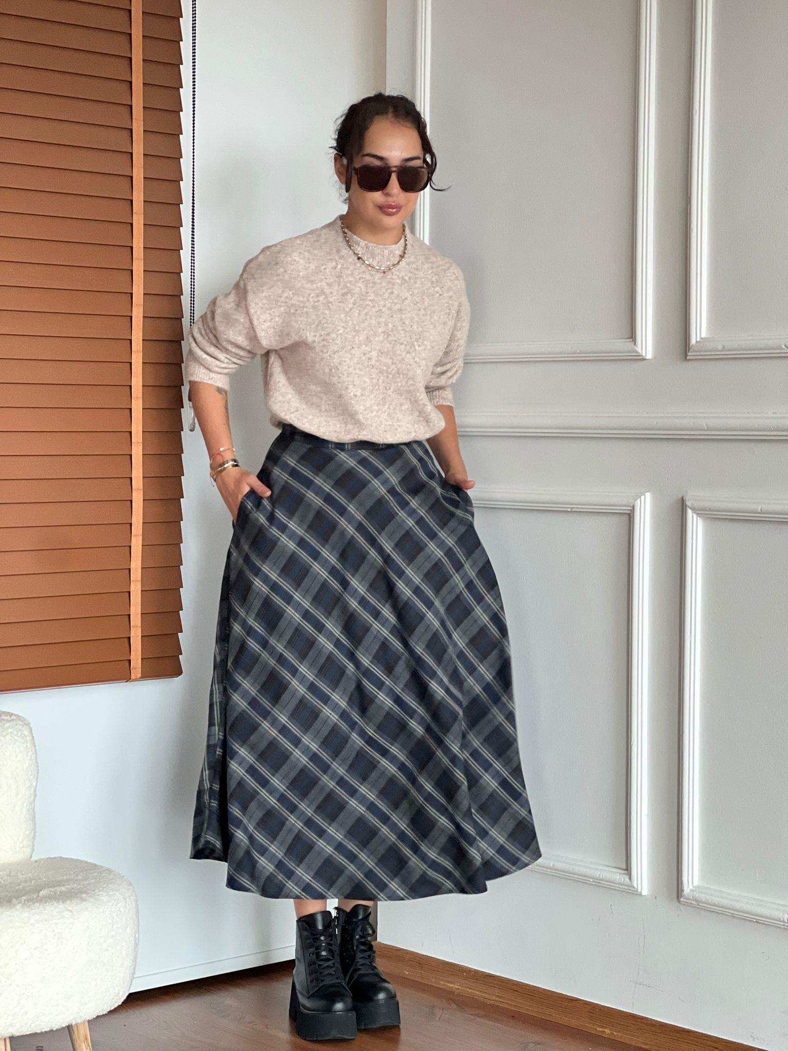 Ekoseli Verev Etek 17670 Antrasit