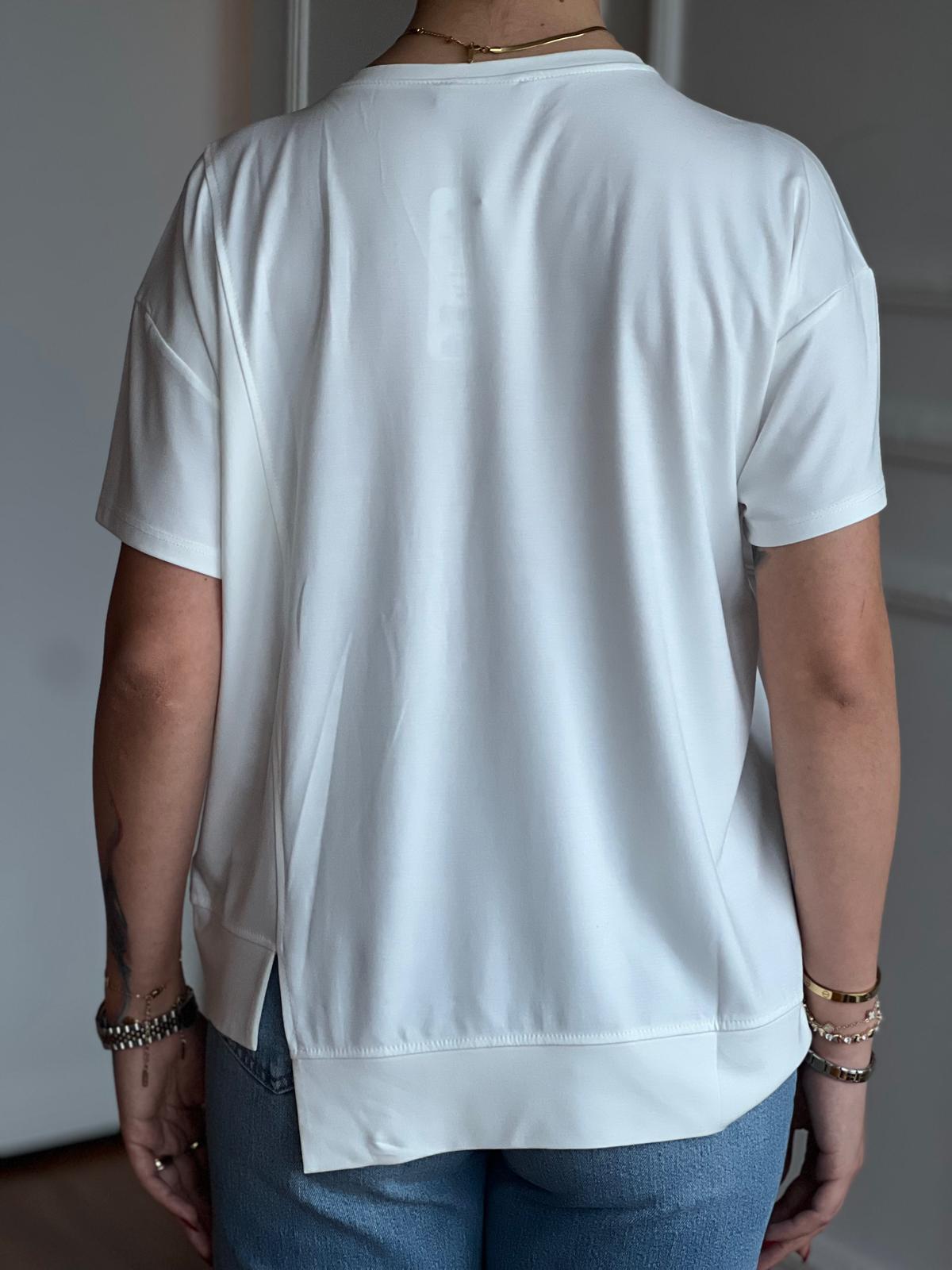 Fermuarlı Cep Detaylı Bluz 29733 Ekru