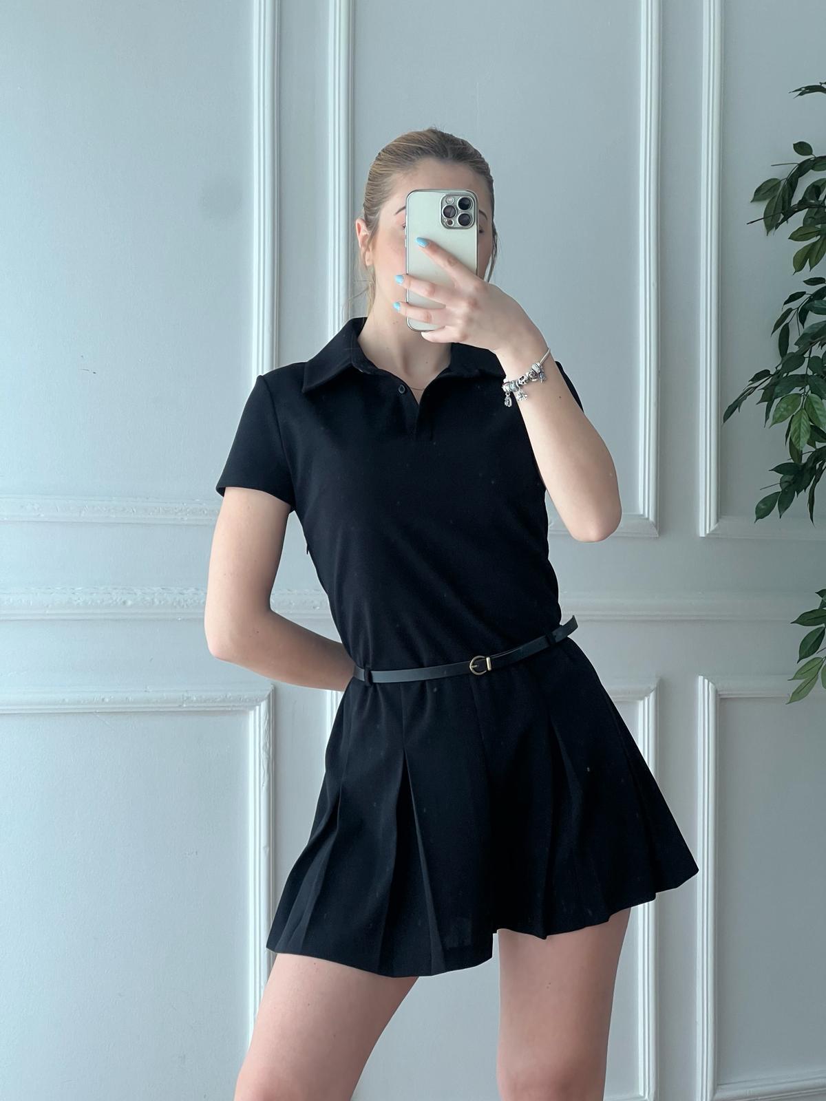 Gömlek Elbise 5410 Siyah