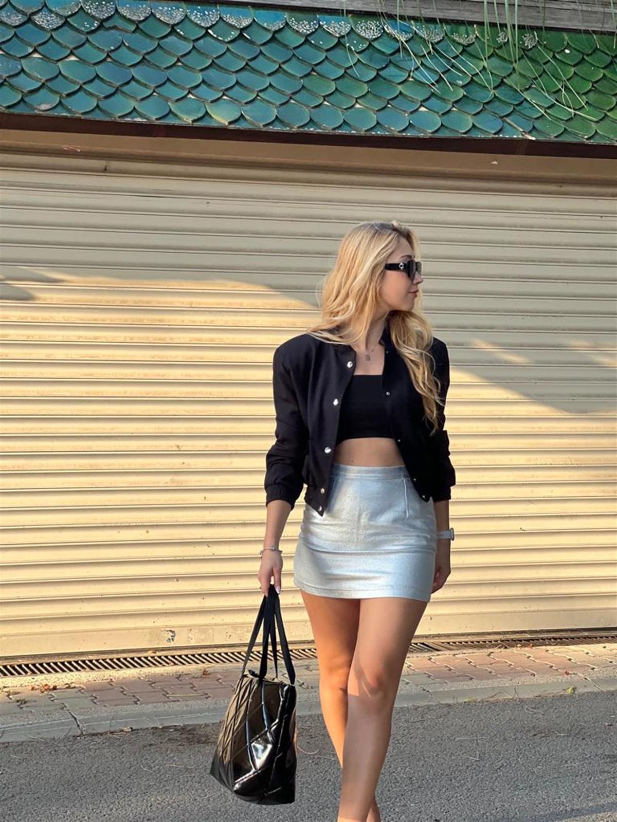 Gümüş Mini Etek 50100 Gümüş