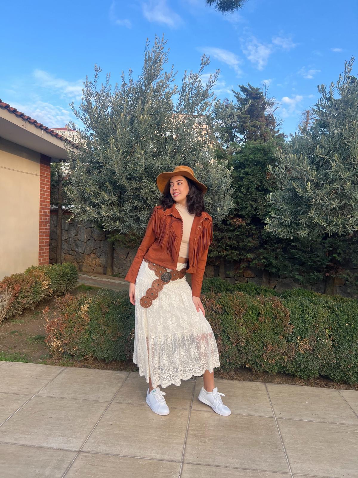 Güpür Dantel Etek 25023 Bej