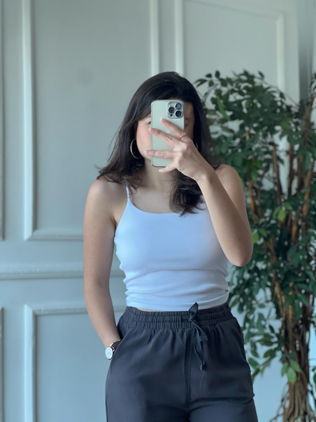 İp Askılı Kaşkorse Atlet 447 Beyaz