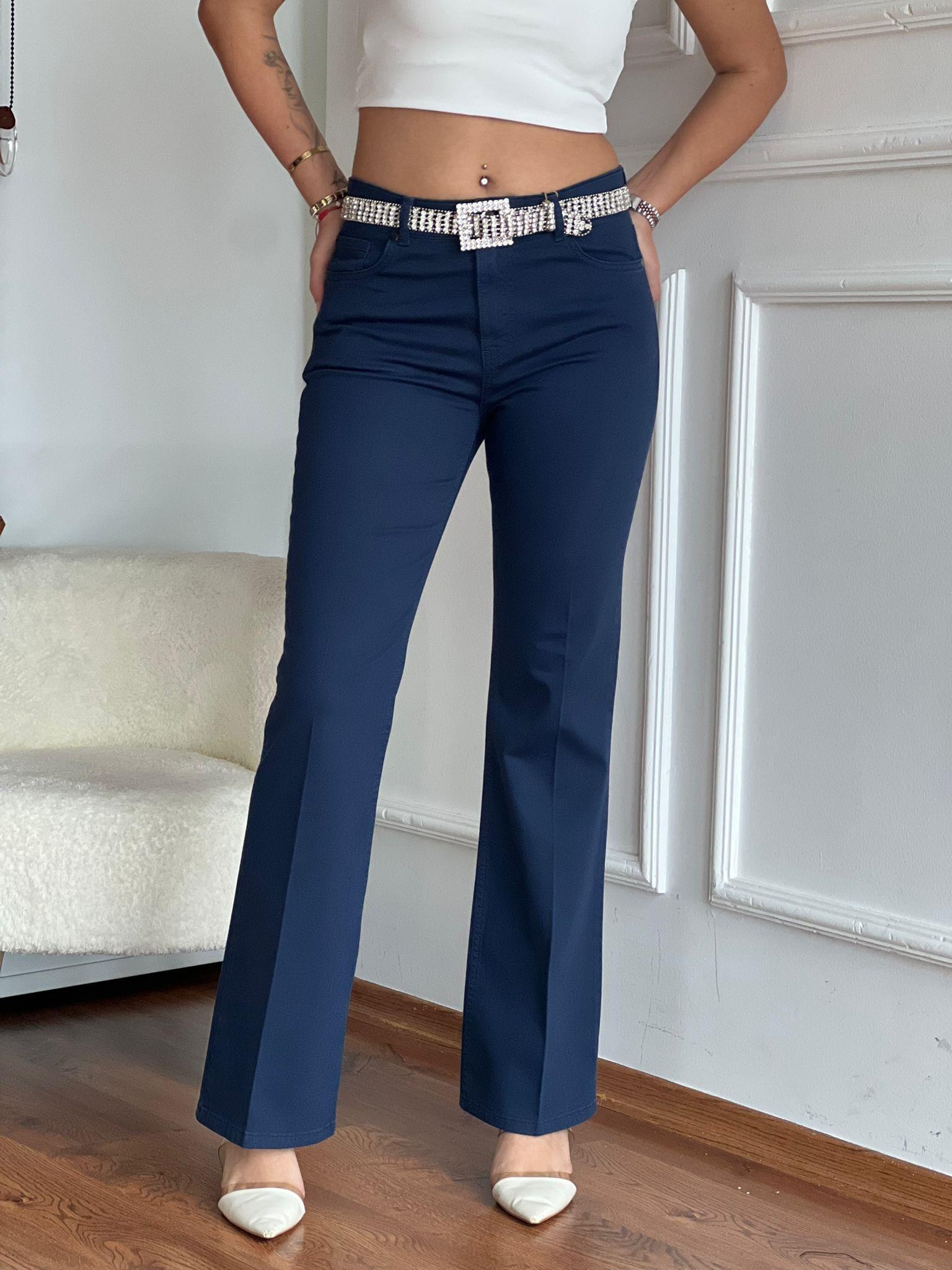 İspanyol Paça Pantolon 5353 Lacivert