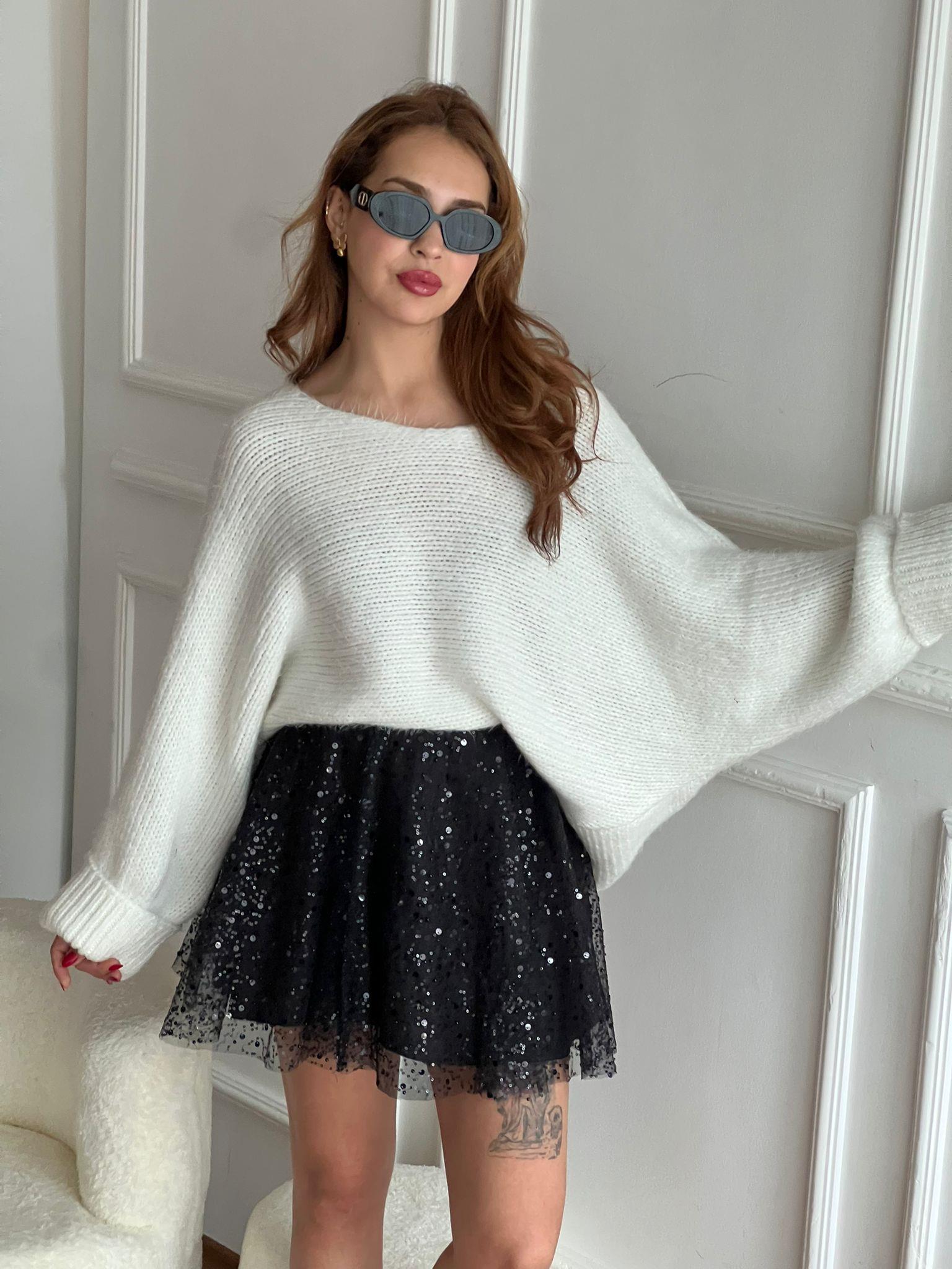 Kabarık Tüllü Mini Etek 103017 Siyah