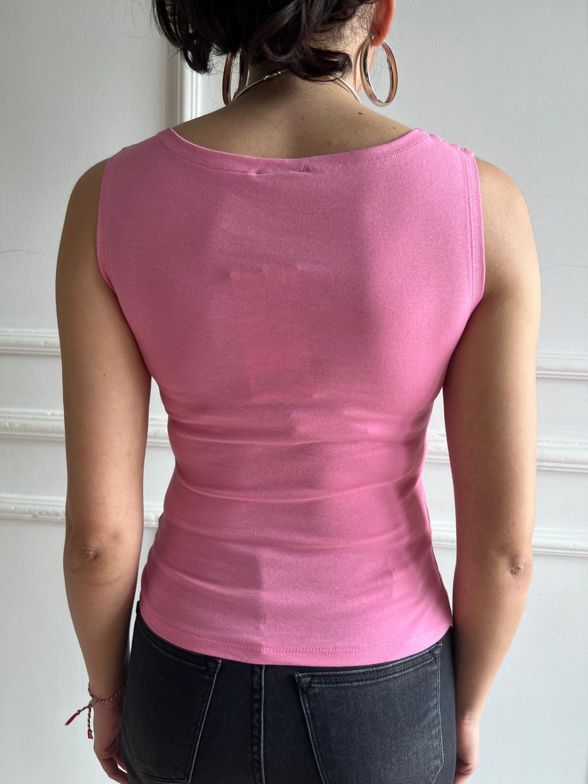 Kayık Yaka Atlet 20868 Pembe