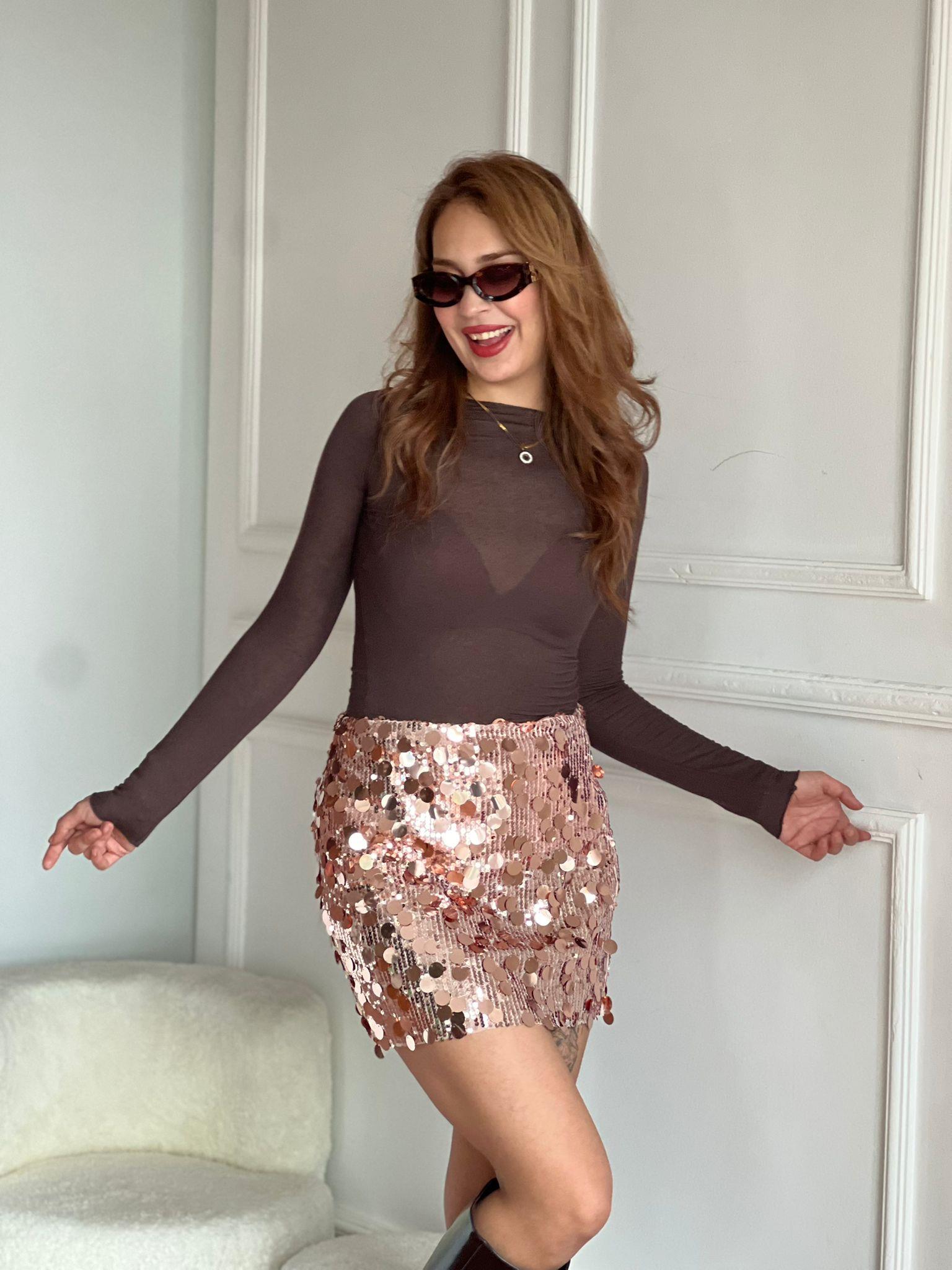 Kayık Yaka Modal Kaşmir Bluz 32122 Kahverengi