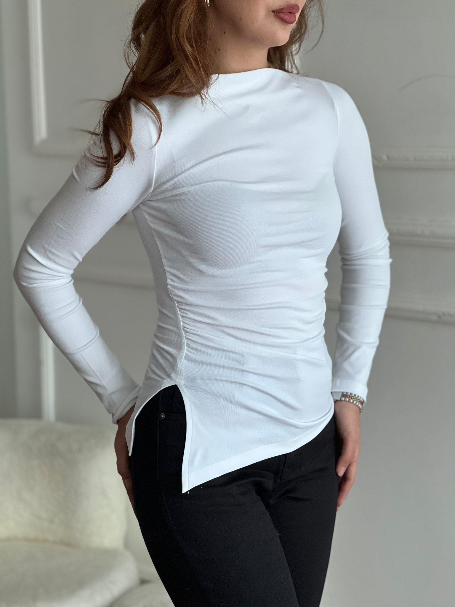Kayık Yaka Uzun Kollu Top 32198 Beyaz