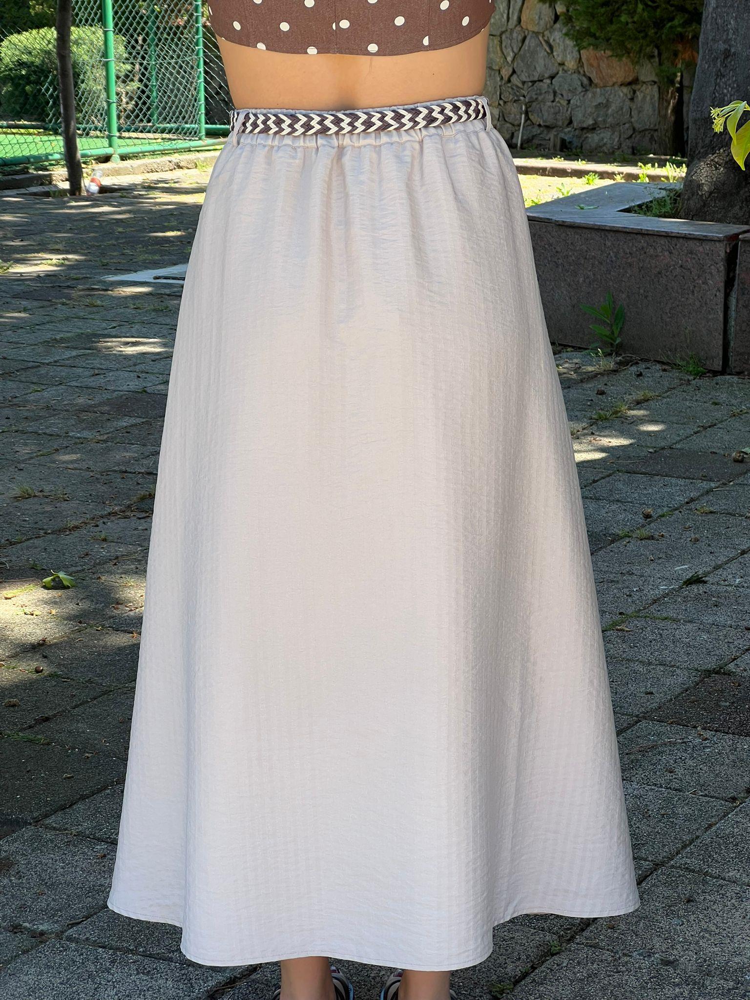 Kemerli Etek 00609 Bej