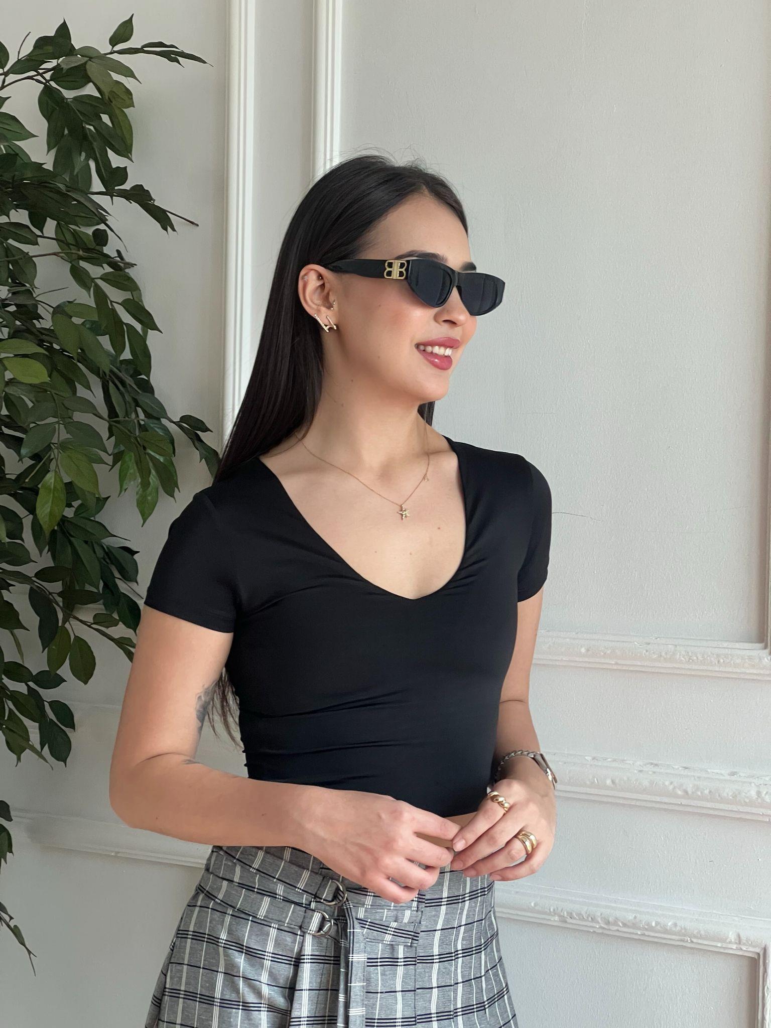 Kısa Kol Tshirt 16636 Siyah