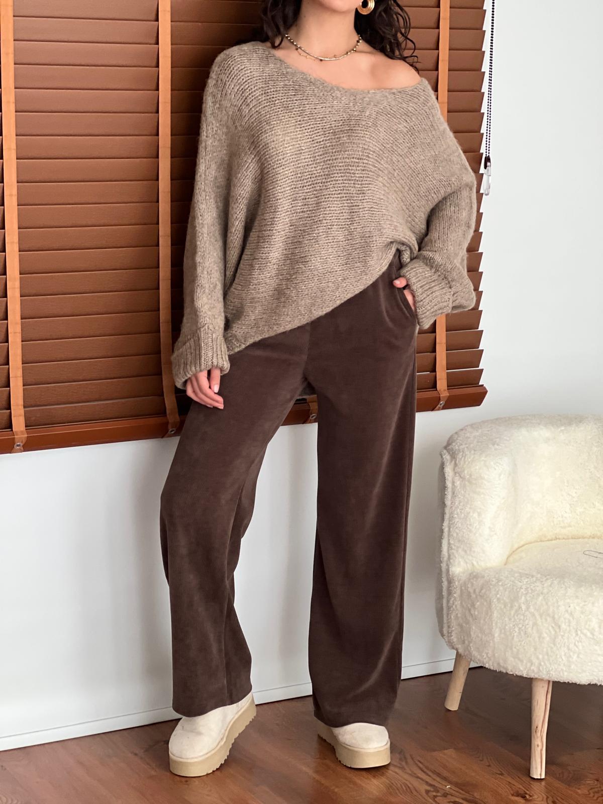 Kolları Katlamalı Kazak 4338 Vizon