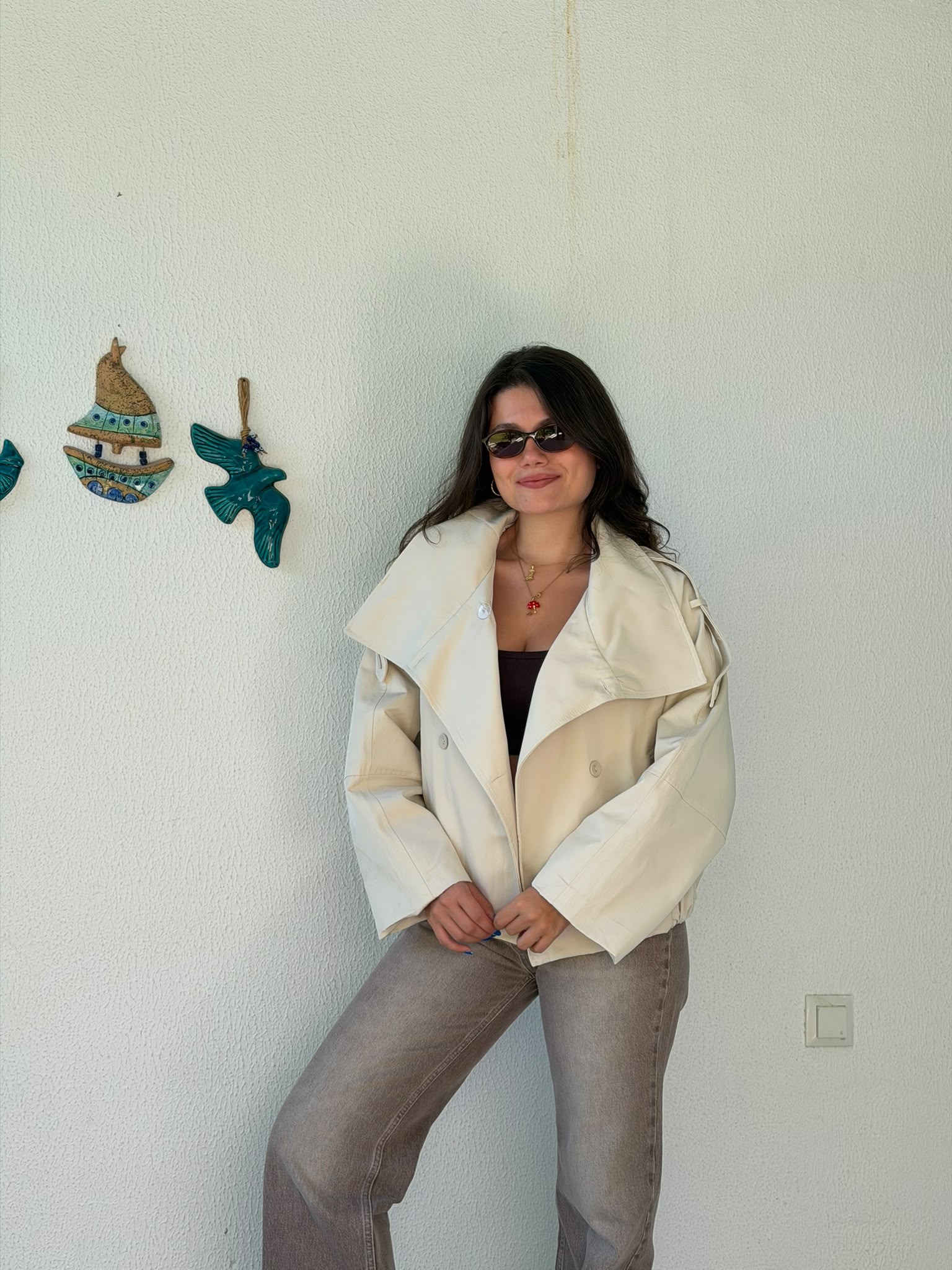 Kruvaze Trenç 9769 Taş