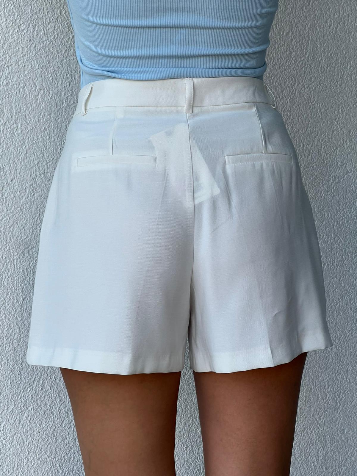 Kumaş Şort 16890 Ekru