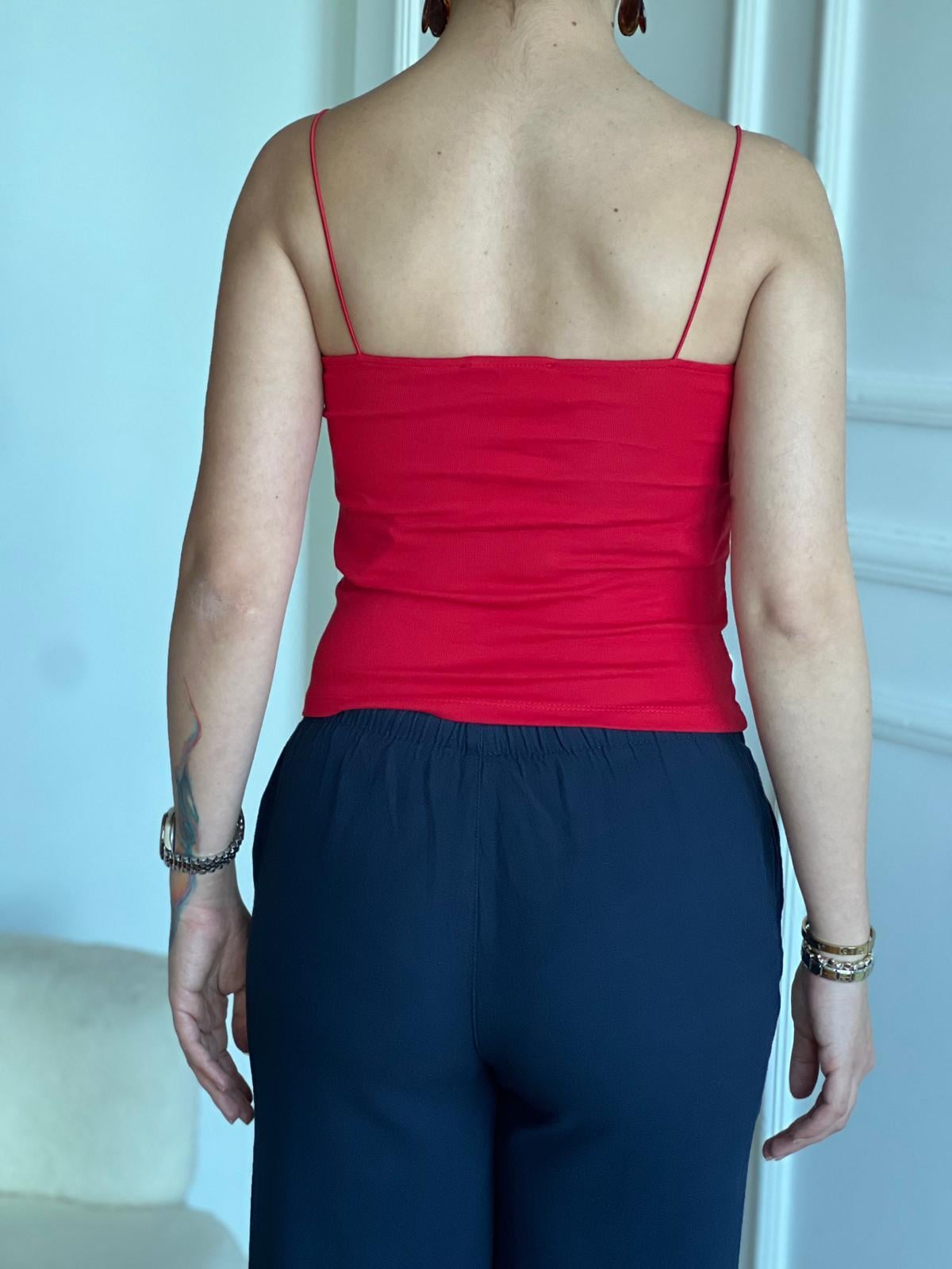 Lastik Askılı Atlet 4829 Kırmızı