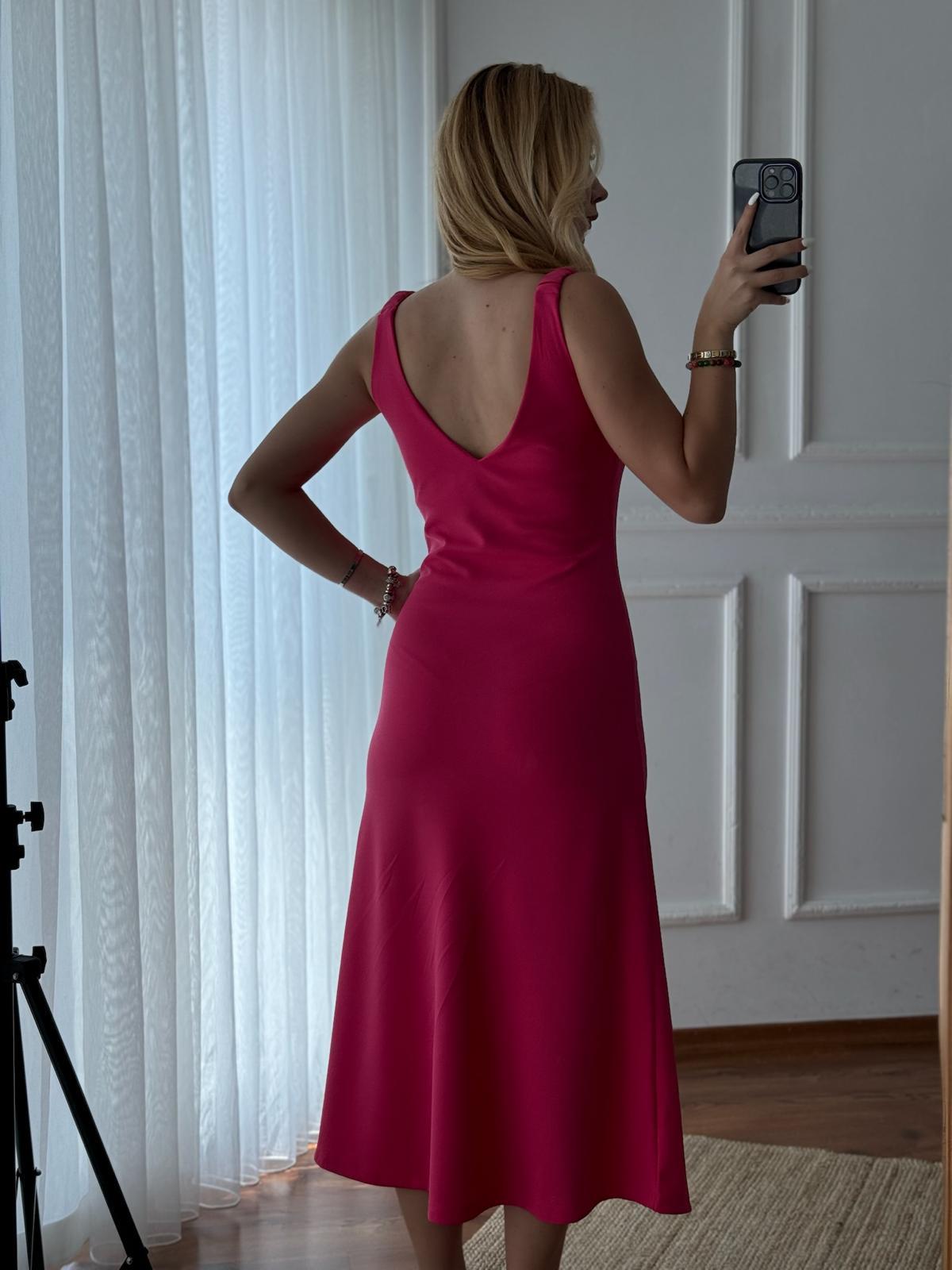 Lastikli Askılı Elbise 27449 Pembe