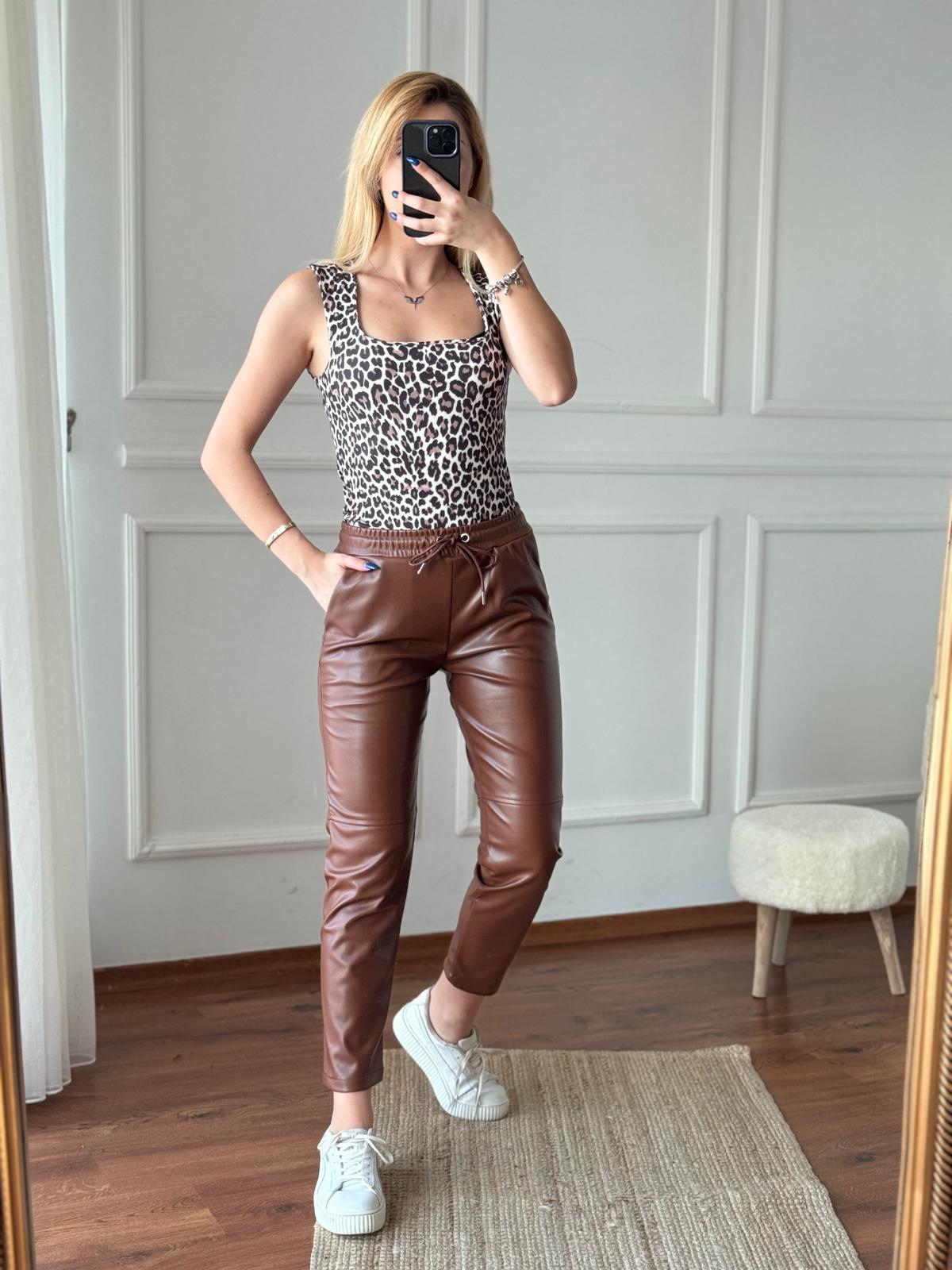 Leopar Desen Atlet 16340 Bej