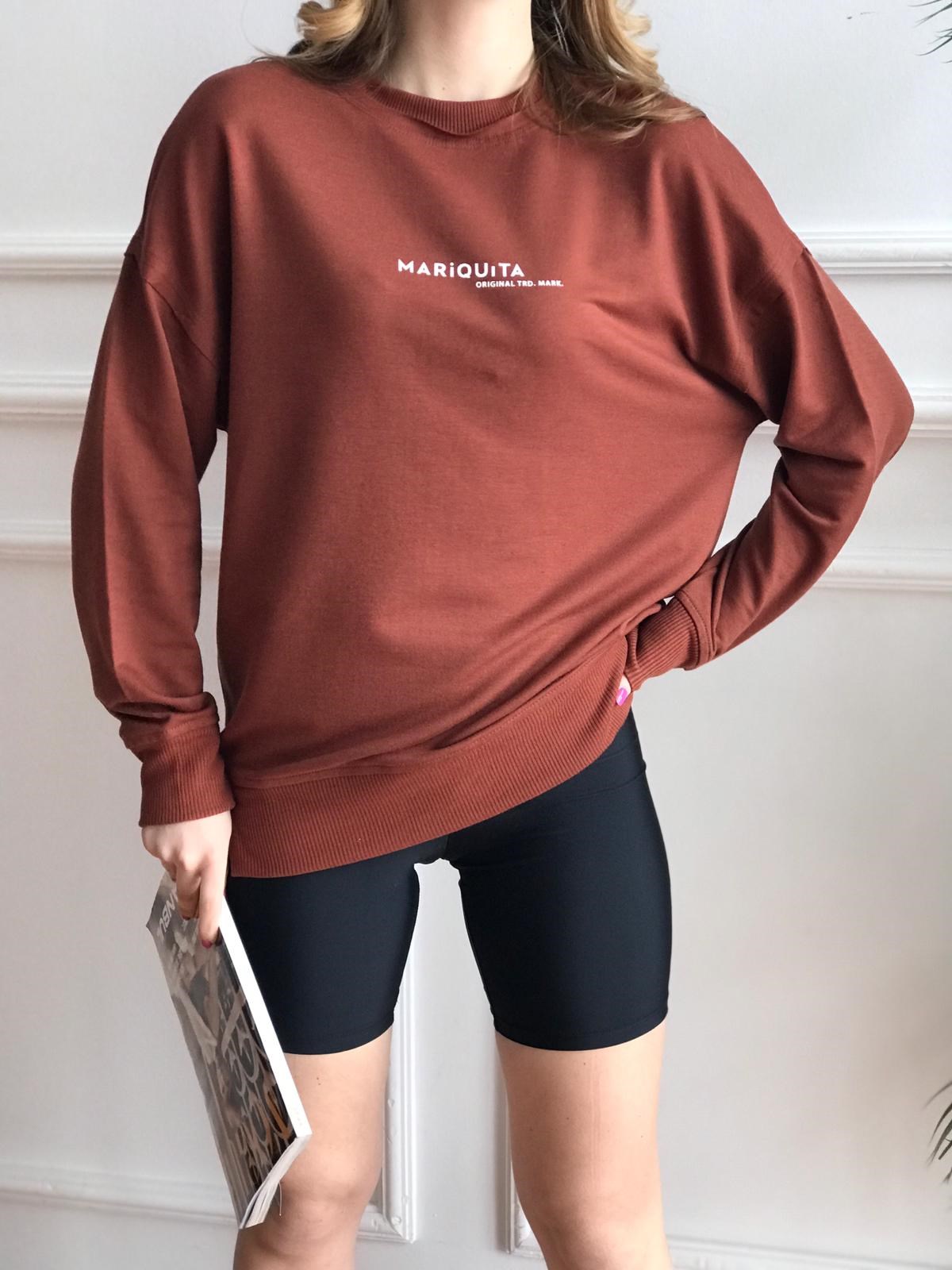 Mariquita Baskılı Sweat Kiremit
