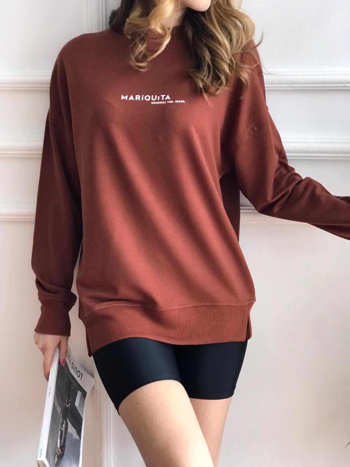 Mariquita Baskılı Sweat Kiremit