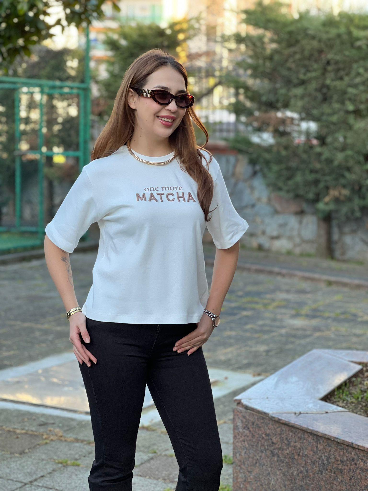 Matcha Nakışlı Tshirt 2618140 Beyaz