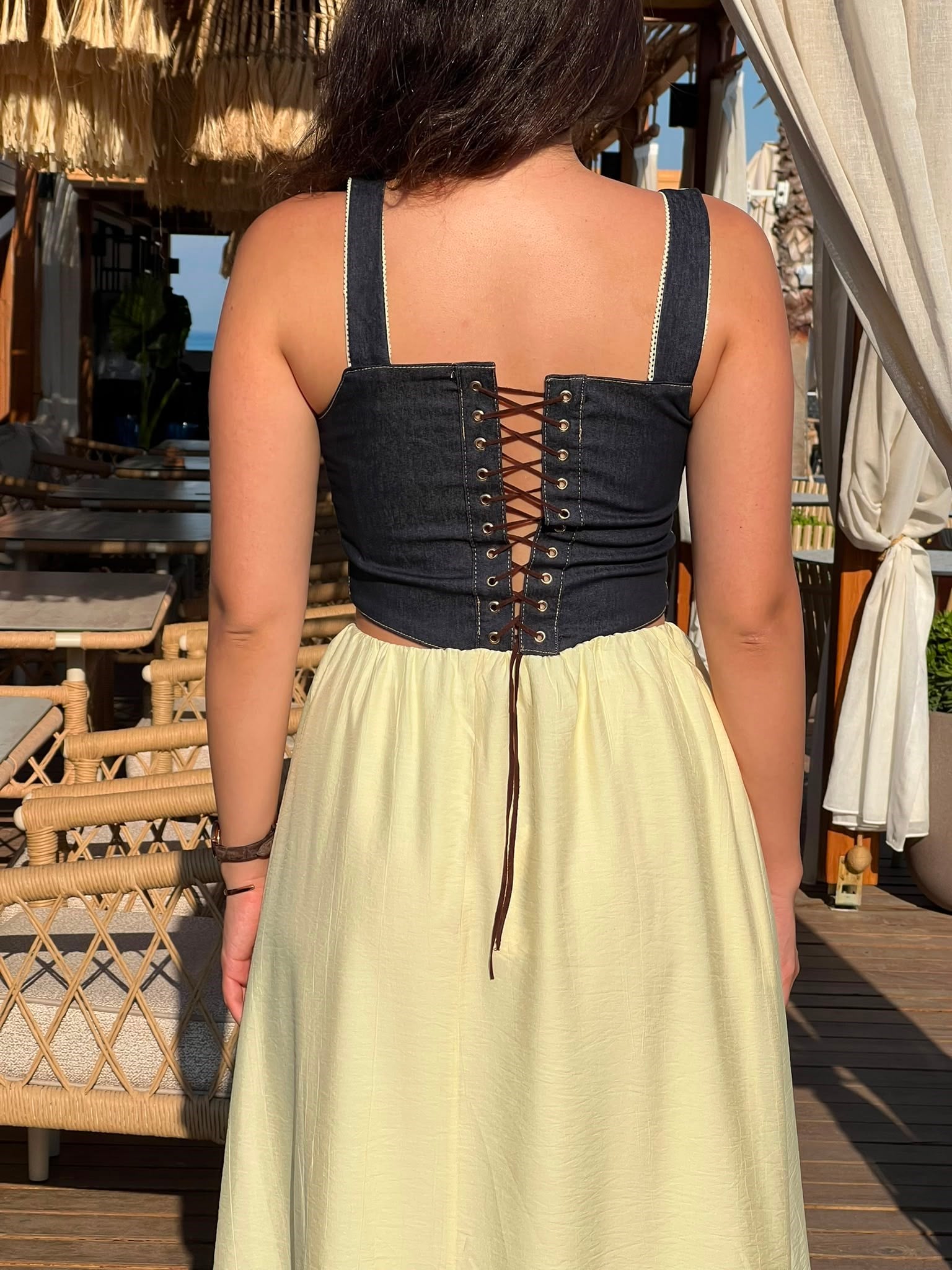 Nakışlı Crop Bluz 2618543 Lacivert