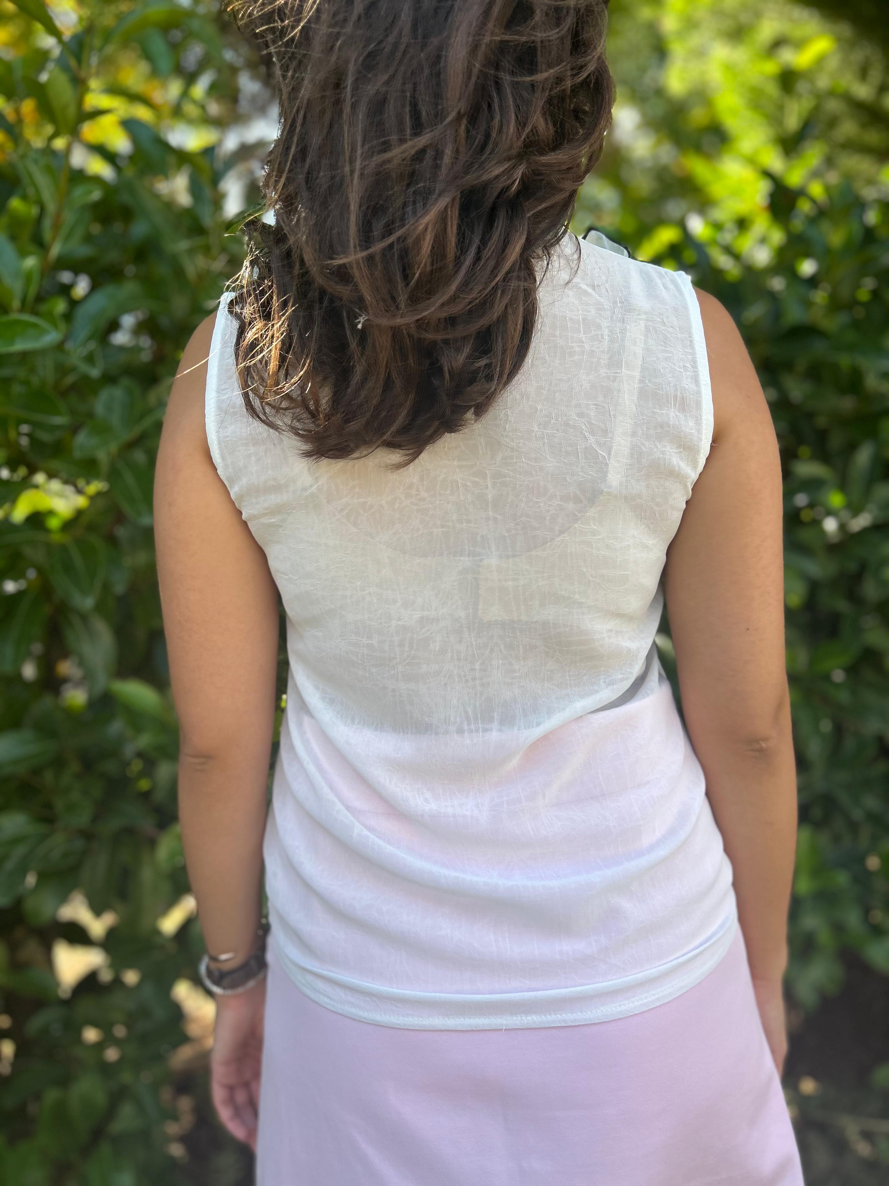 Önü Fırfırlı Bluz 2517377 Beyaz