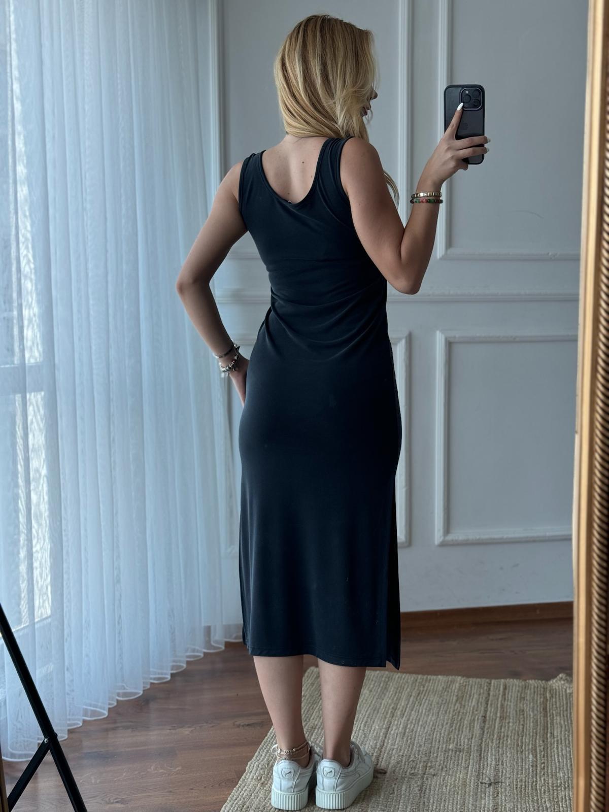 Oysho Kumaş Askılı Elbise 240128 Antrasit