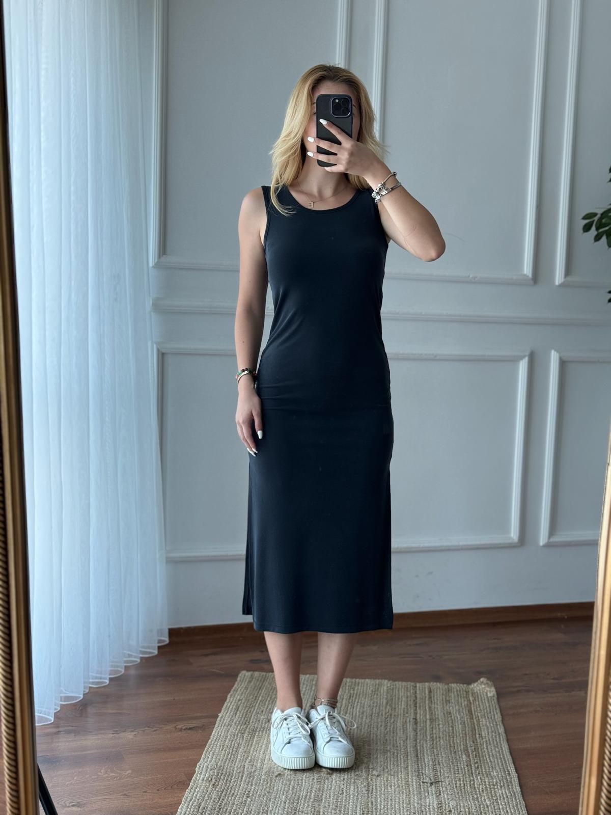 Oysho Kumaş Askılı Elbise 240128 Antrasit