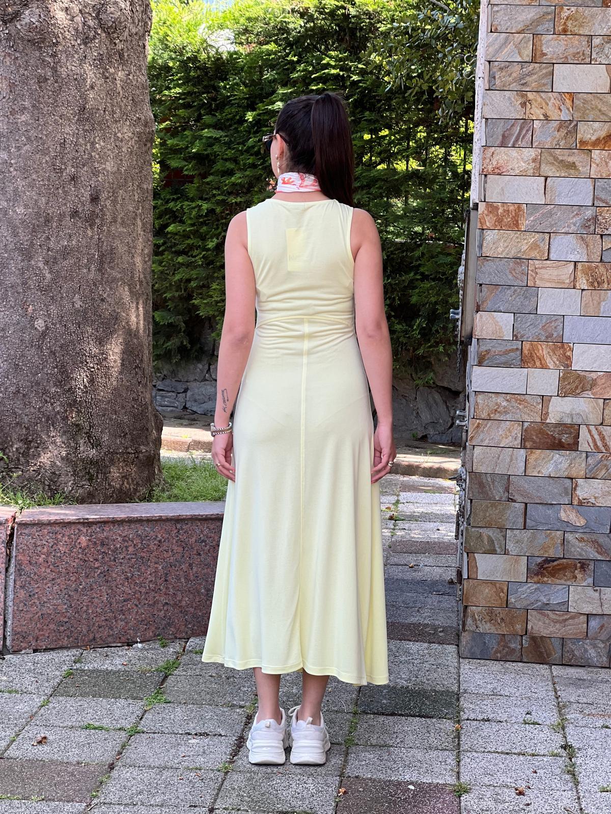 Oysho Kumaş Elbise 16755 Sarı