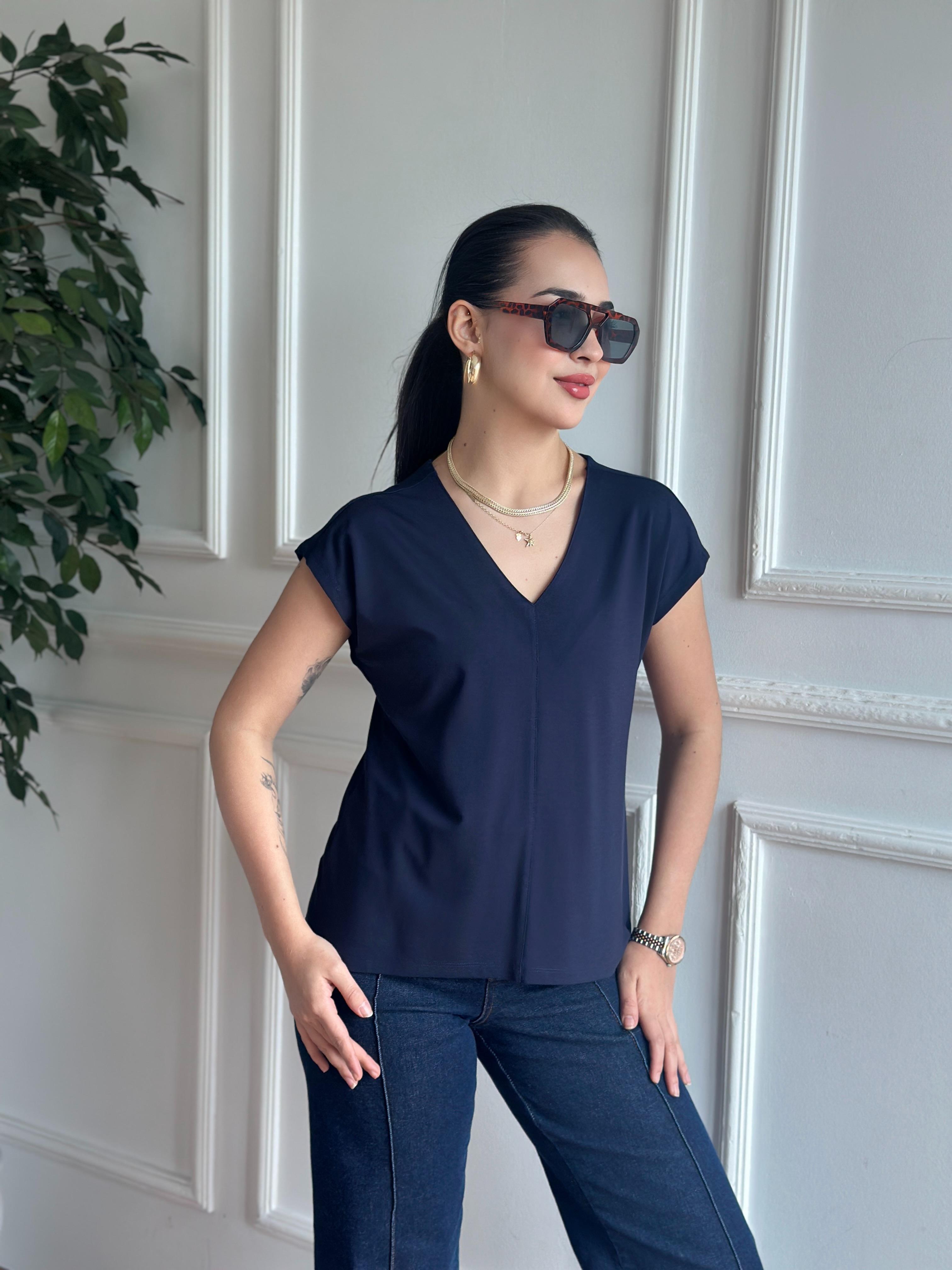 Oysho Kumaş Tshirt 29114 Lacivert