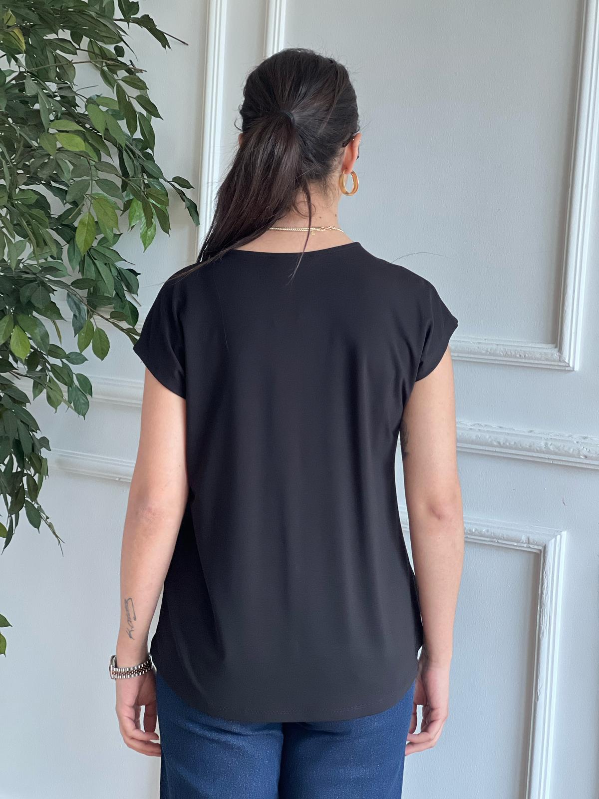 Oysho Kumaş Tshirt 29114 Siyah