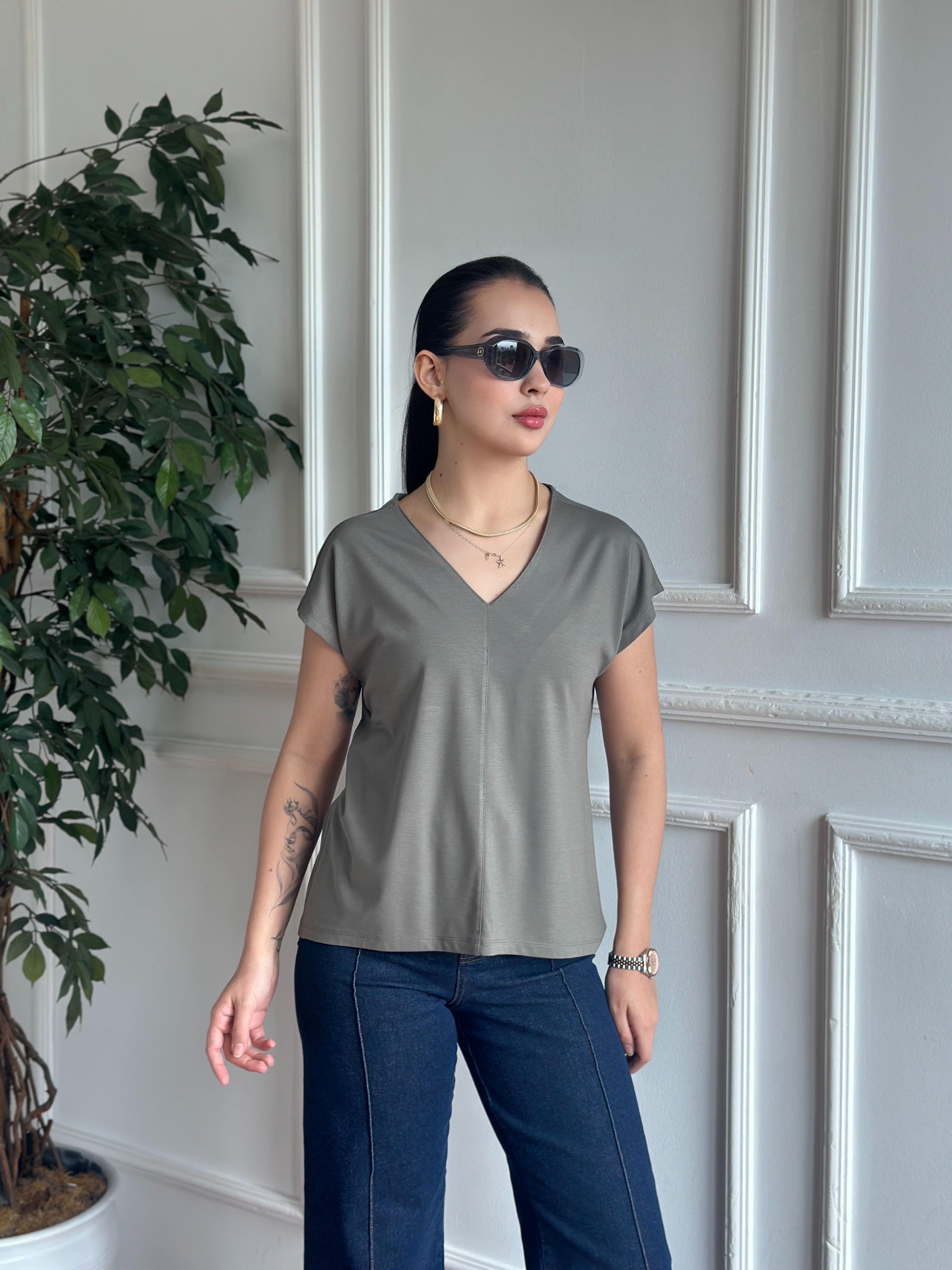 Oysho Kumaş Tshirt 29114 Vizon