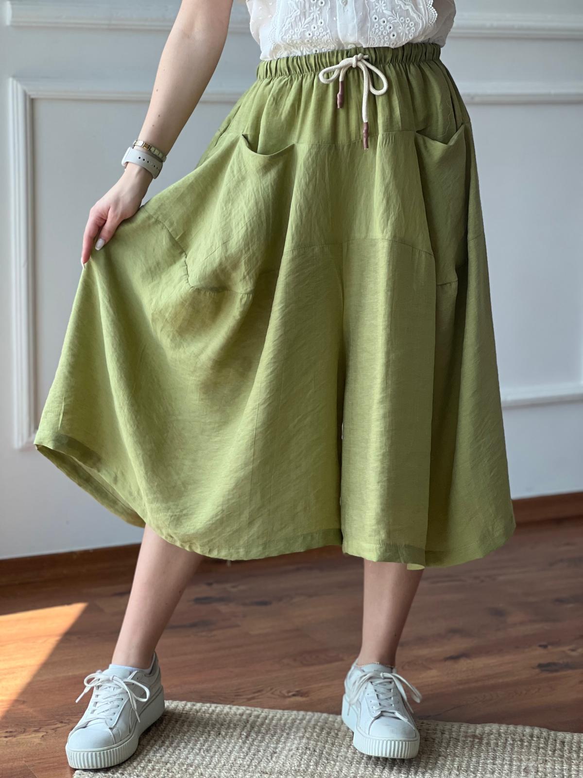 Pantolon Etek 28460 Yeşil