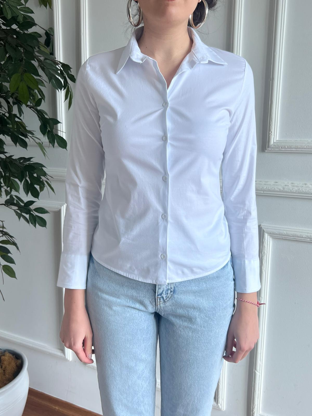 Poplin Gömlek 018 Beyaz