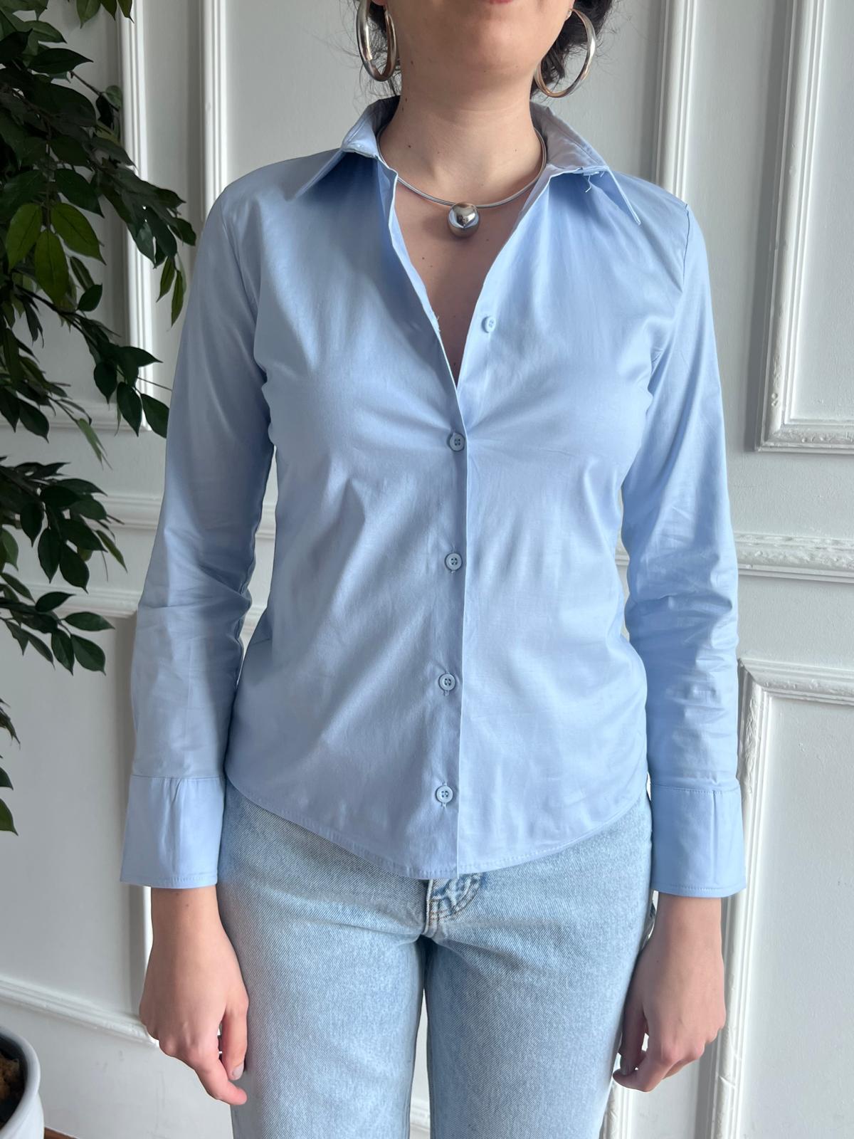 Poplin Gömlek 018 Mavi