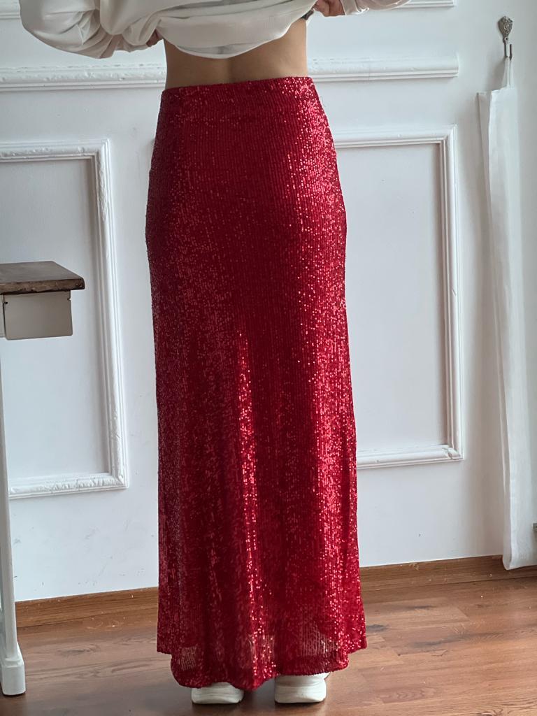 Pul Payet Etek 3682 Kırmızı