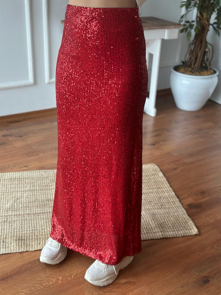 Pul Payet Etek 3682 Kırmızı