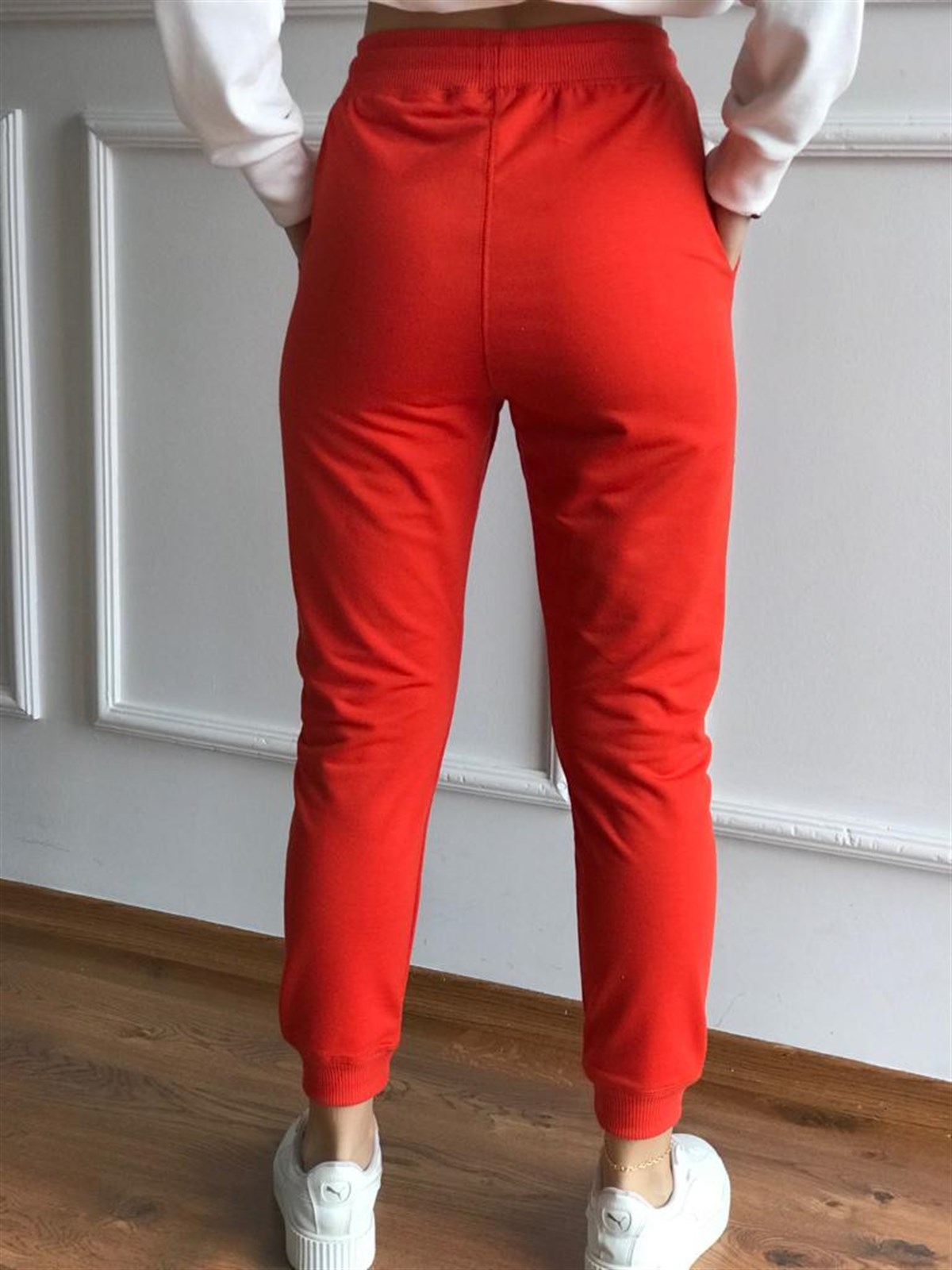 Ribanalı Eşofman 1003 Orange