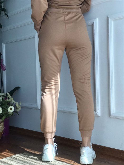 Ribanalı Eşofman 3451 Camel
