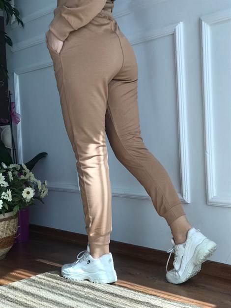 Ribanalı Eşofman 3451 Camel